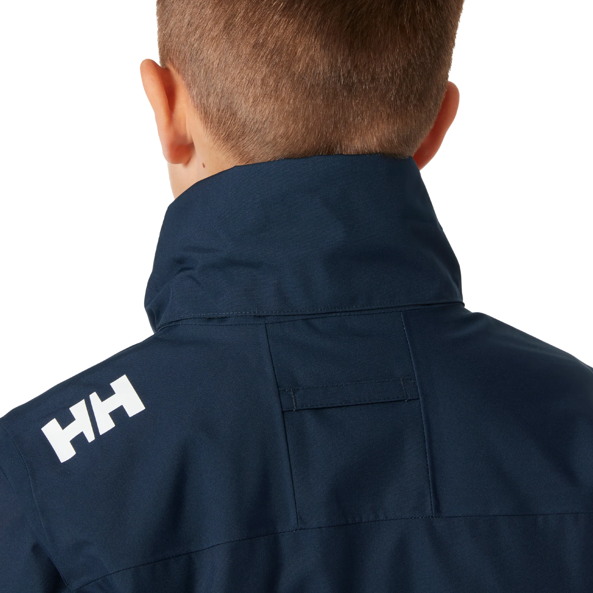 Helly Hansen Junior Crew Midlayer Hooded HT 2L Waterproof Insulated Jacket 2.0 (Navy)(Ages 8-16) - Image 4