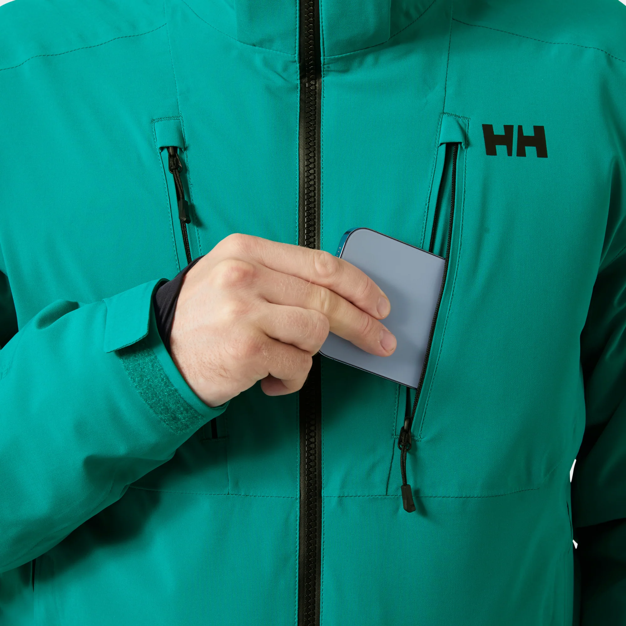 Helly Hansen Men's Alpha 4.0 2L Waterproof Insulated Ski Jacket (Signal Green) - Image 3
