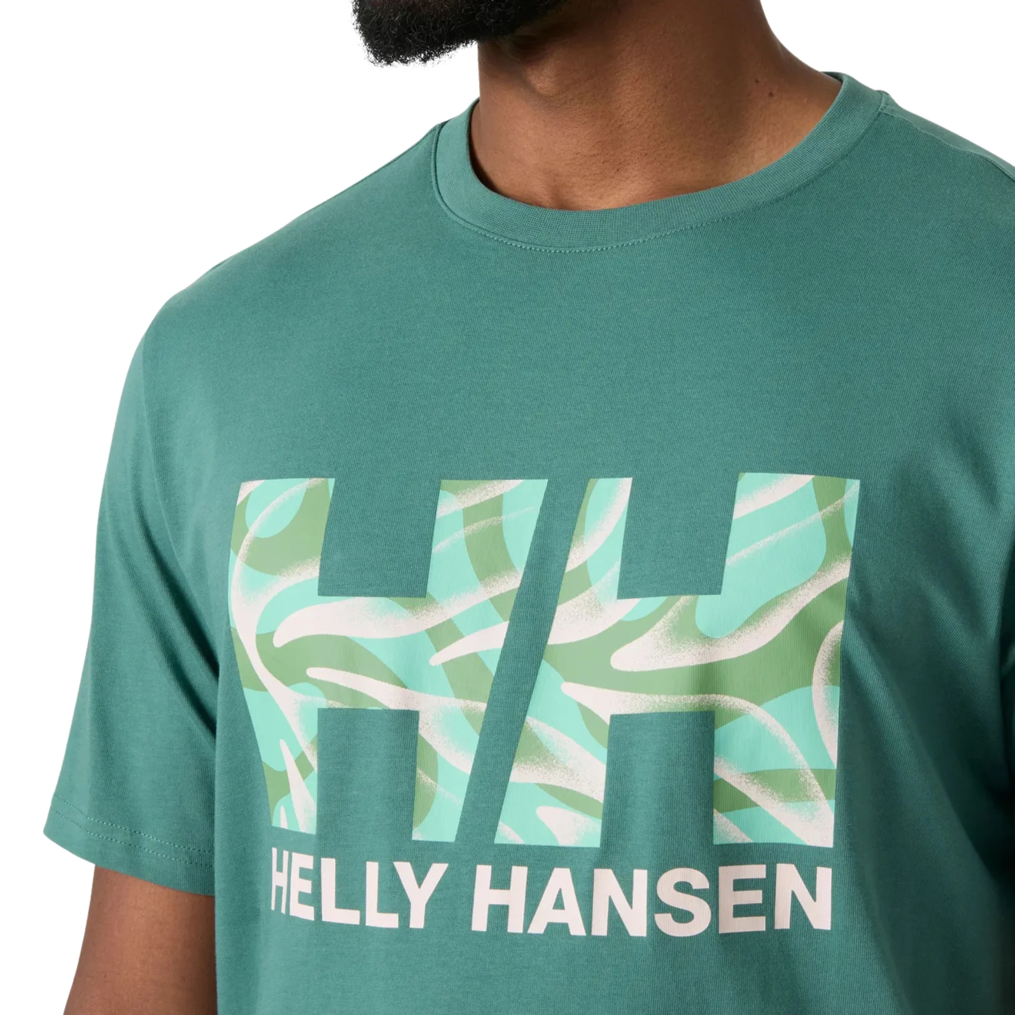 Helly Hansen Men's Core Graphic 2.0 Short Sleeve Tee (Opal Green) - Image 3