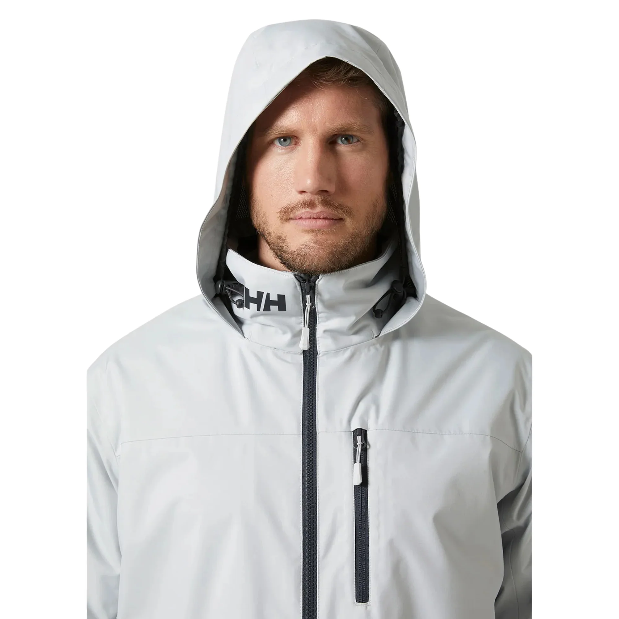 Helly Hansen Men's Crew Hooded Midlayer HT 2L Waterproof Insulated Jacket 2.0 (Grey Fog) - Image 5
