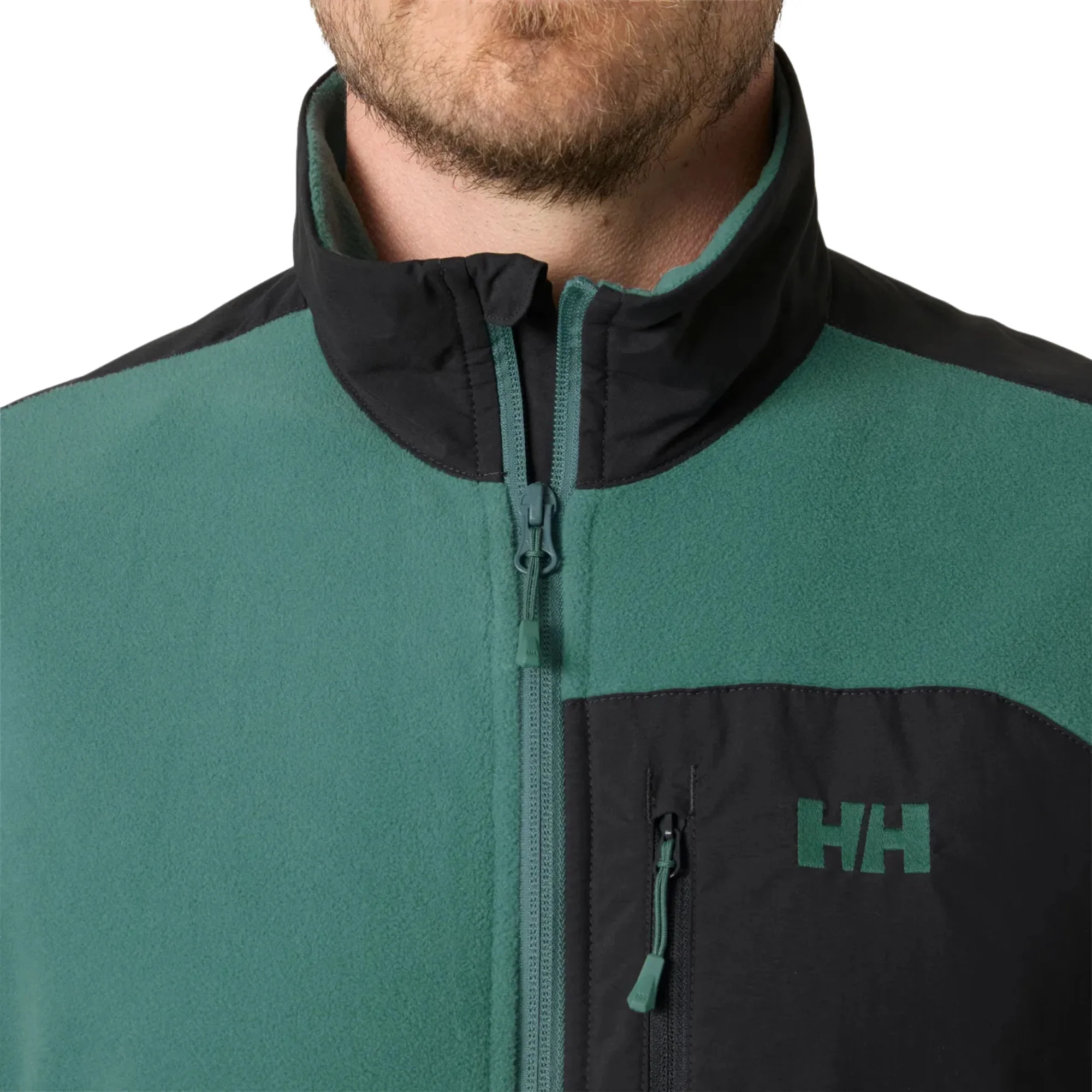 Helly Hansen Men's Daybreaker Block Full Zip Fleece (Opal Green) - Image 3