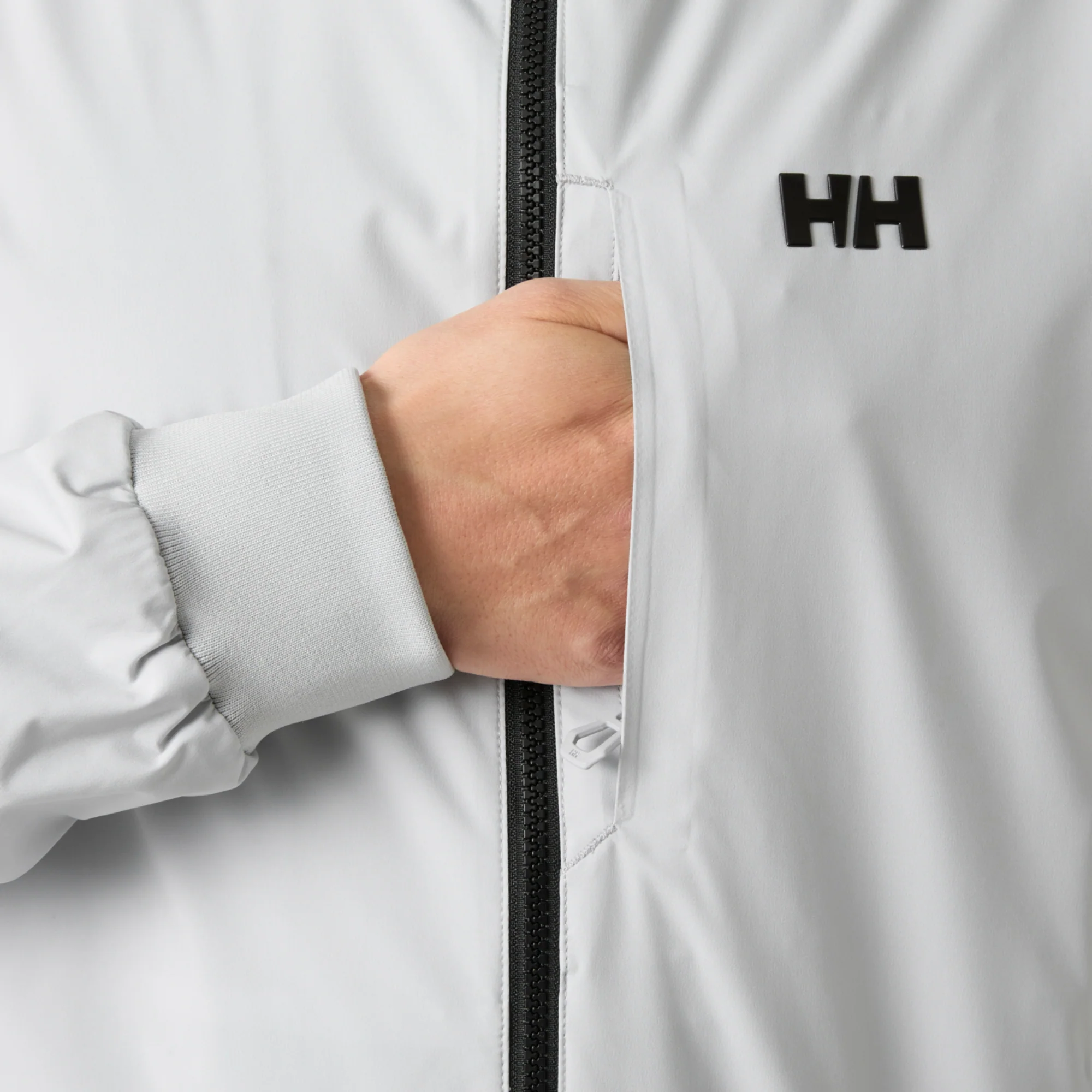 Helly Hansen Men's HP Racing 3.0 Waterproof Bomber Jacket (Grey Fog) - Image 4