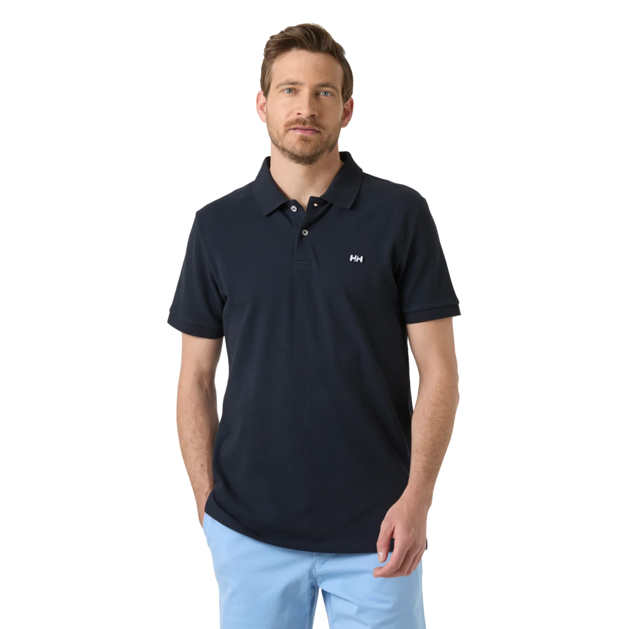 Helly Hansen Men's Hudson Short Sleeve Polo Shirt (Navy)