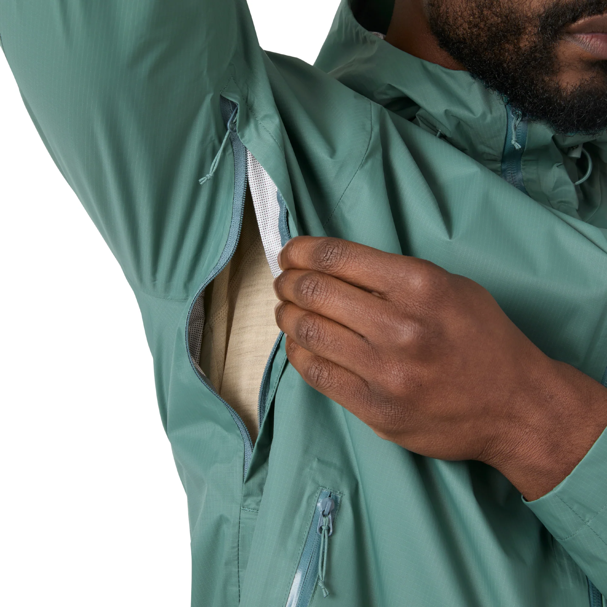 Helly Hansen Men's Loke Terra HT 2.5L Waterproof Micro Jacket (Opal Green) - Image 7