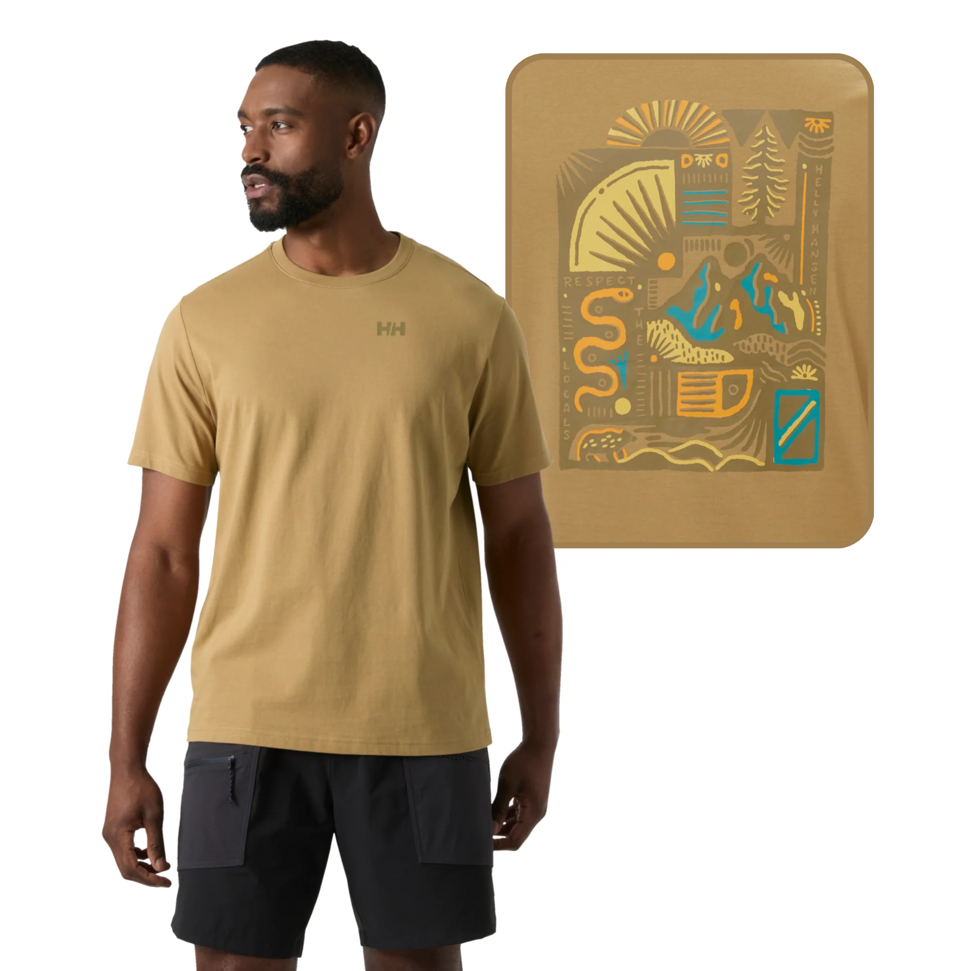 Helly Hansen Men's Massif Short Sleeve Graphic Tee (Elmwood)