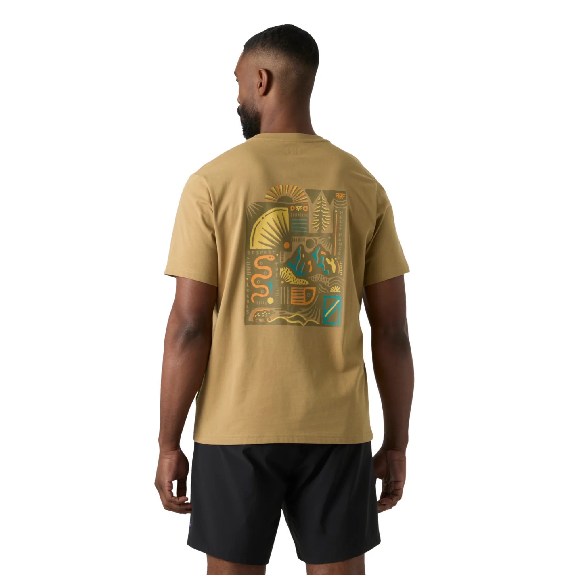 Helly Hansen Men's Massif Short Sleeve Graphic Tee (Elmwood) - Image 3