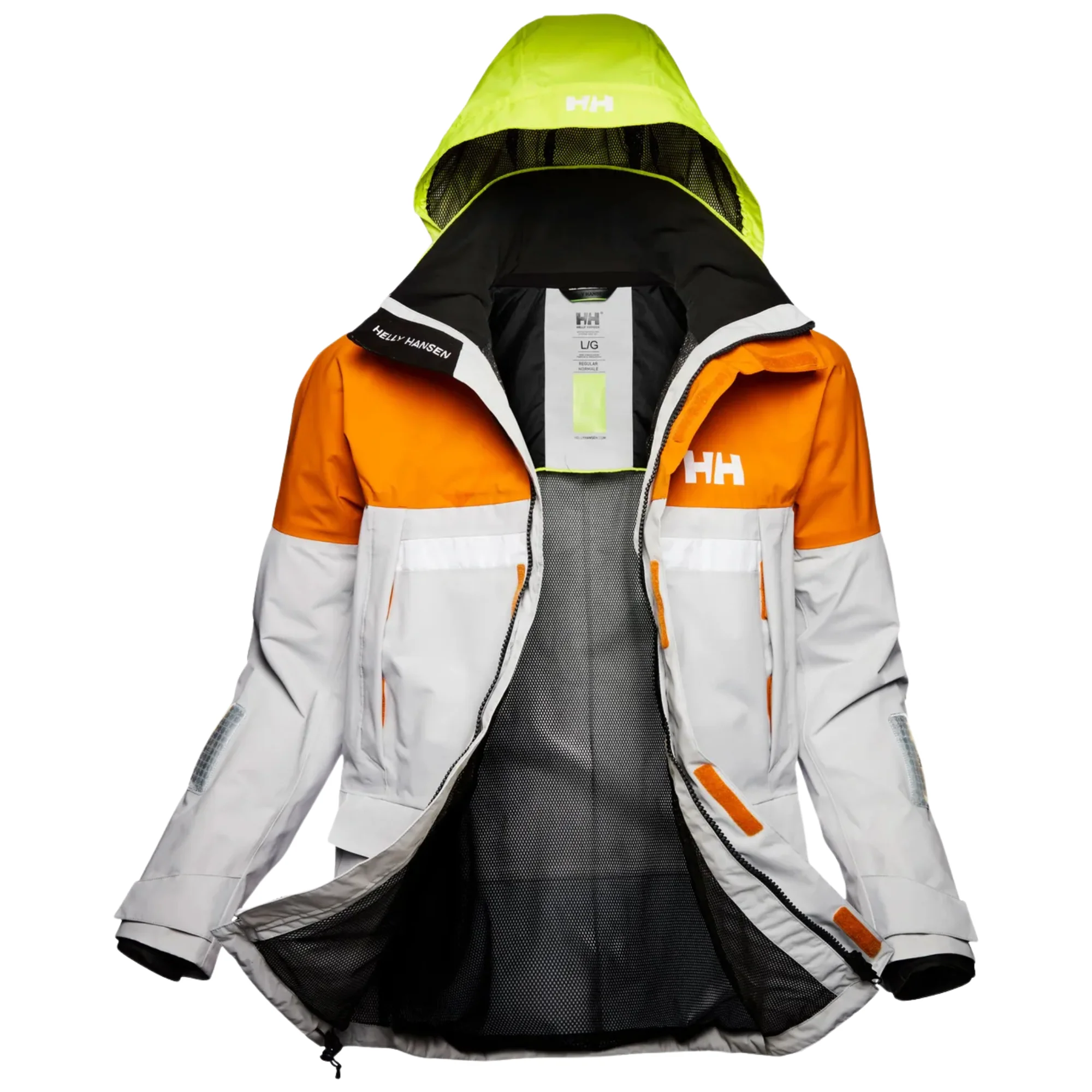 Helly Hansen Men's Pier 4.0 HT Waterproof Sailing Jacket (Ignite Orange) - Image 12