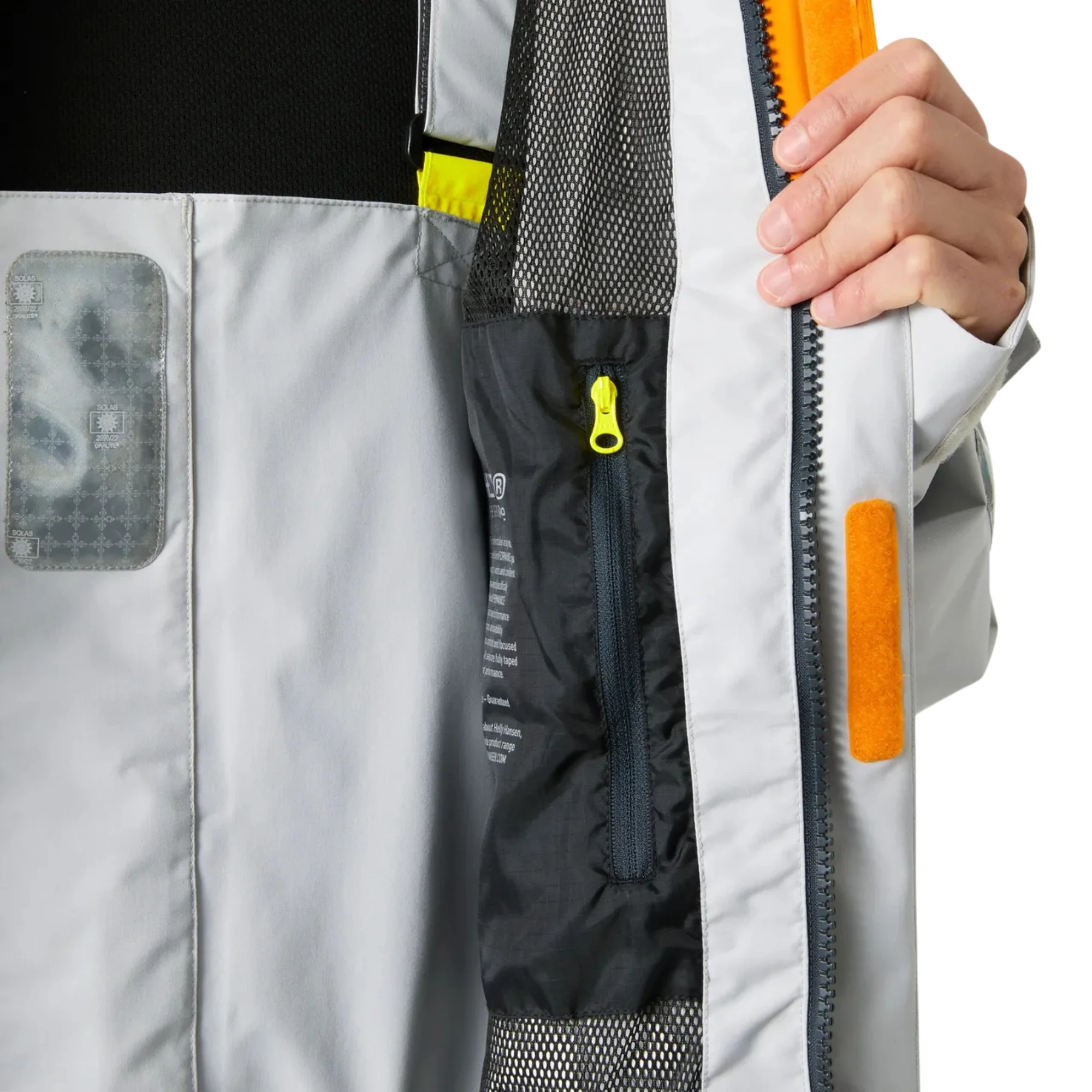 Helly Hansen Men's Pier 4.0 HT Waterproof Sailing Jacket (Ignite Orange) - Image 5