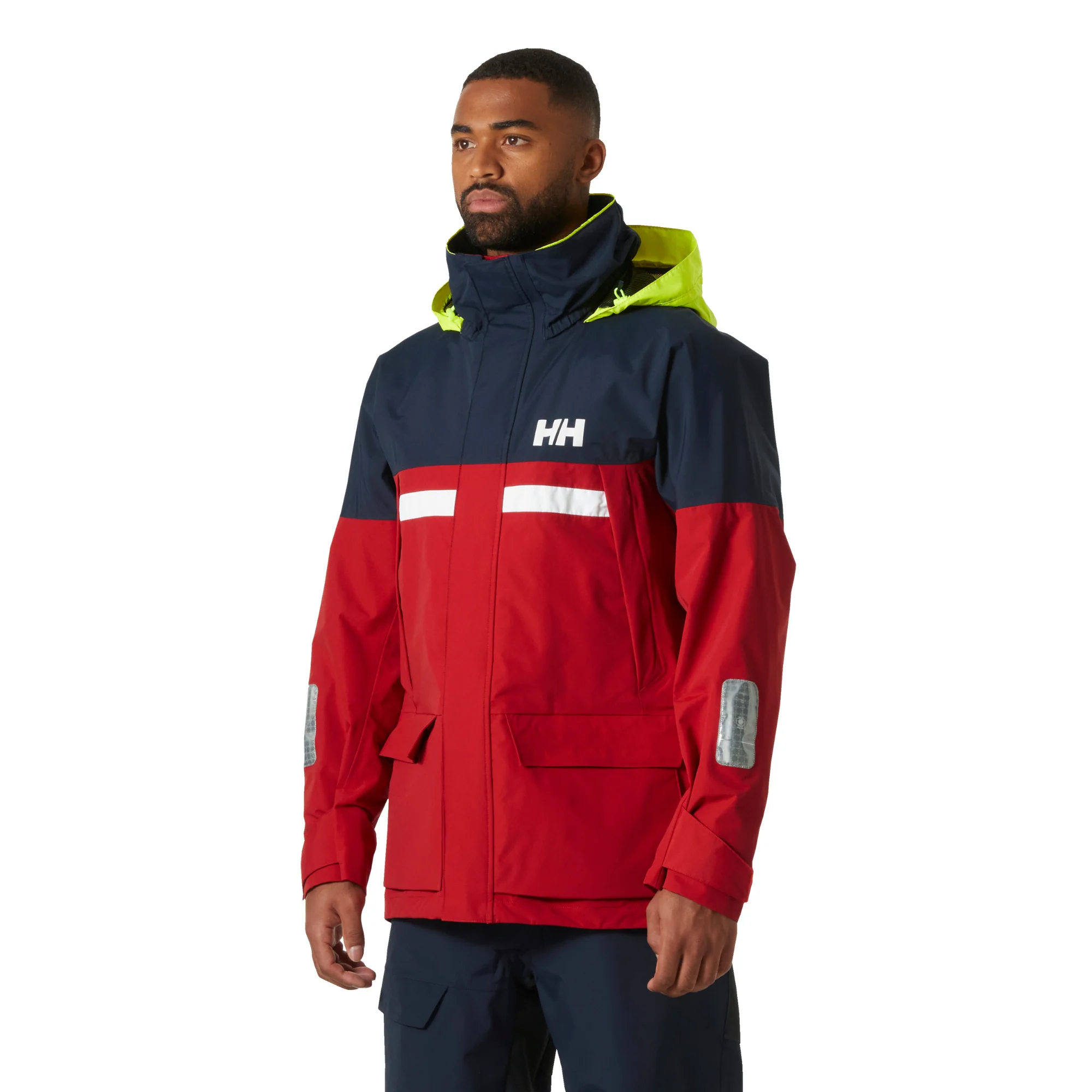Helly Hansen Men's Pier 4.0 HT Waterproof Sailing Jacket (Red)