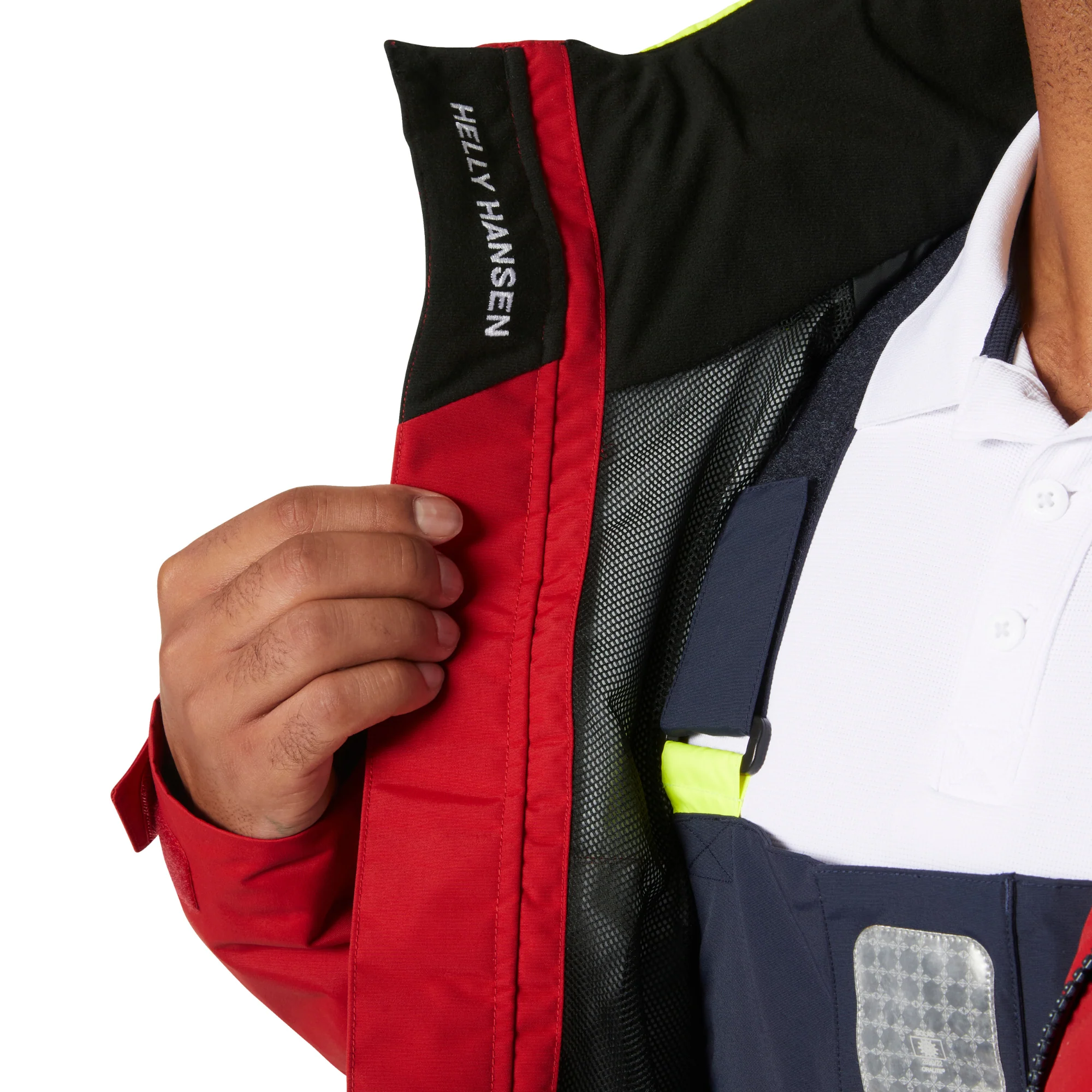 Helly Hansen Men's Pier 4.0 HT Waterproof Sailing Jacket (Red) - Image 6