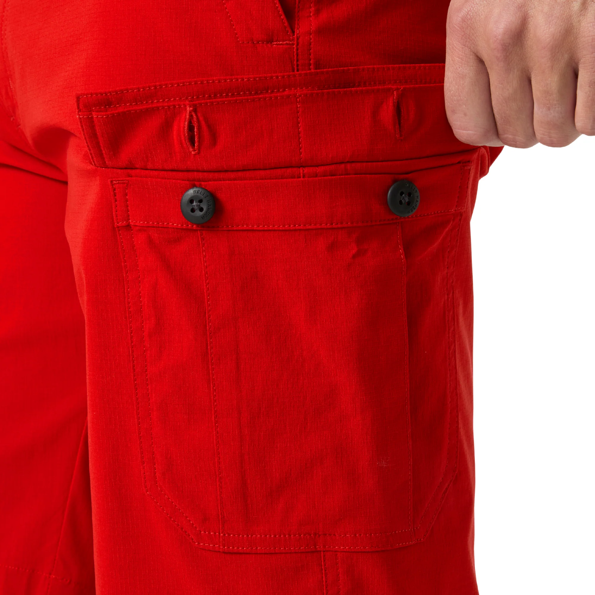 Helly Hansen Men's HH QD UPF50 Cargo Shorts (Red)(11in) - Image 4