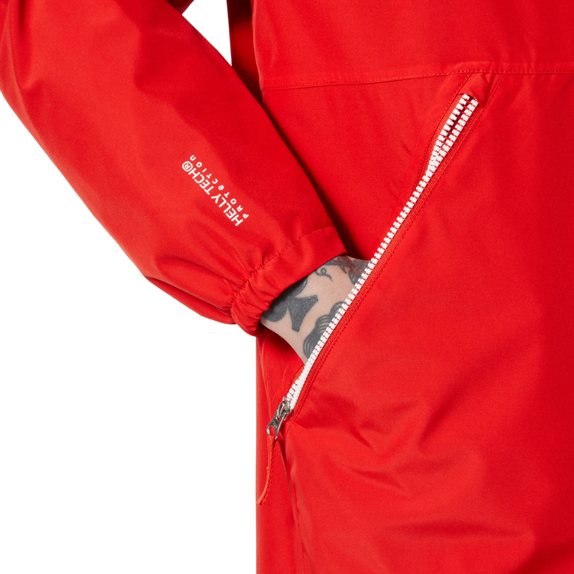 Helly Hansen Men's Sandoy 2L HT Waterproof Jacket (Alert Red) - Image 4