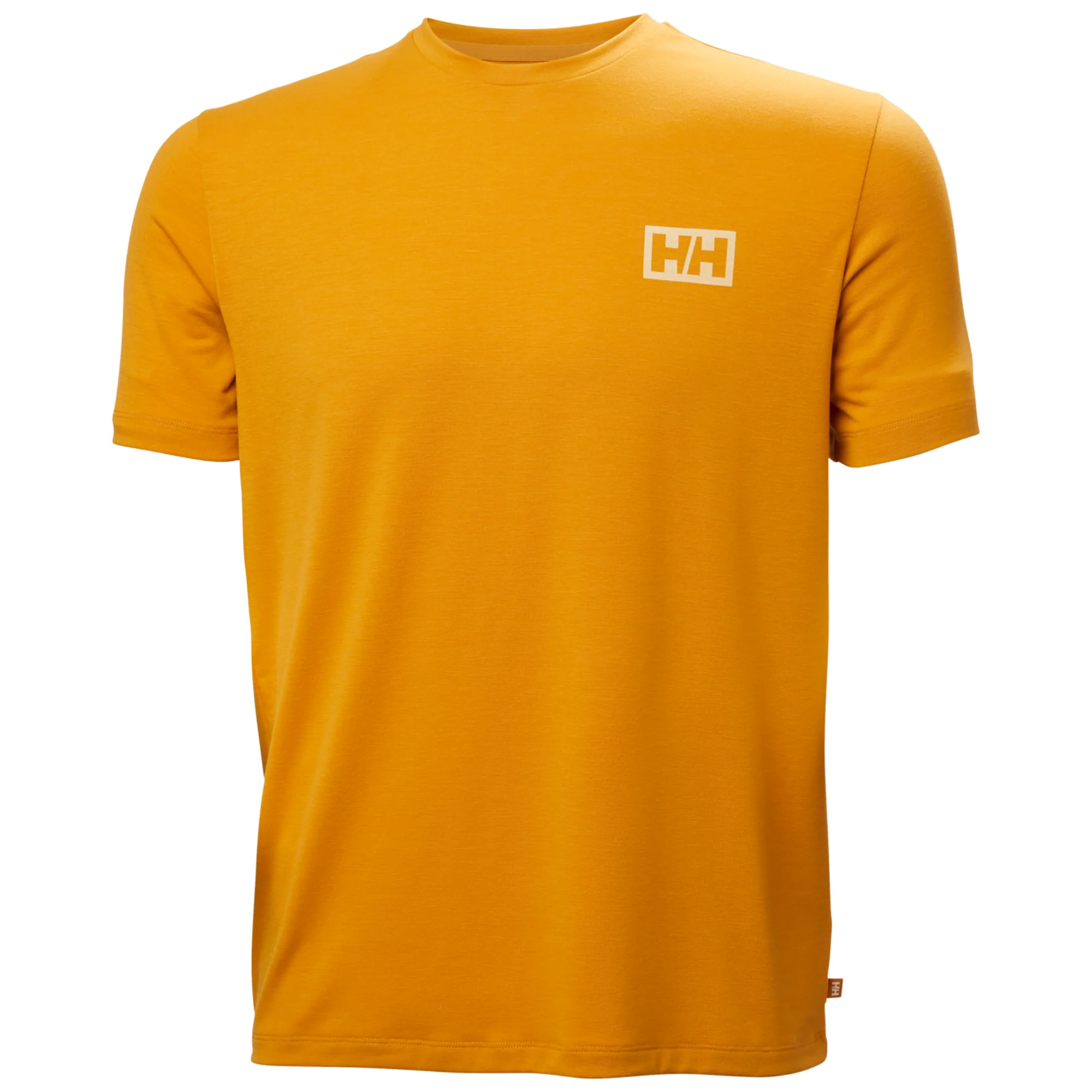 Helly Hansen Men's Skog UPF50 Recycled Graphic Short Sleeve Tee (Mustard) - Image 6