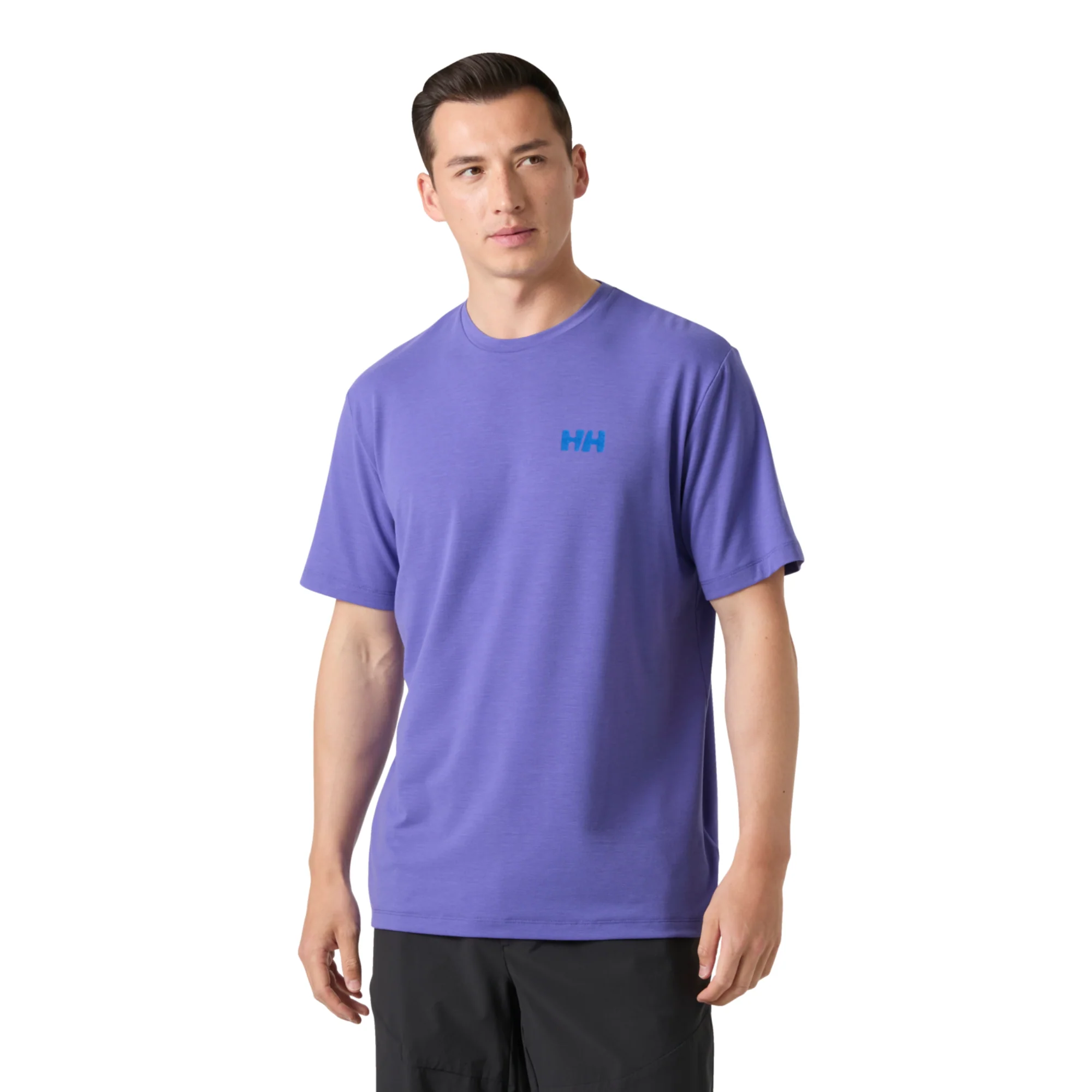 Helly Hansen Men's Skog UPF50 Recycled Graphic Short Sleeve Tee (Ultra Violet) - Image 2