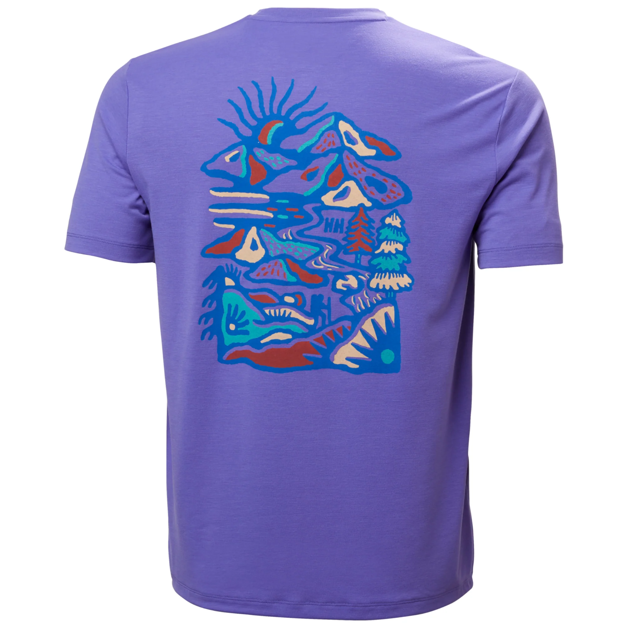 Helly Hansen Men's Skog UPF50 Recycled Graphic Short Sleeve Tee (Ultra Violet) - Image 6