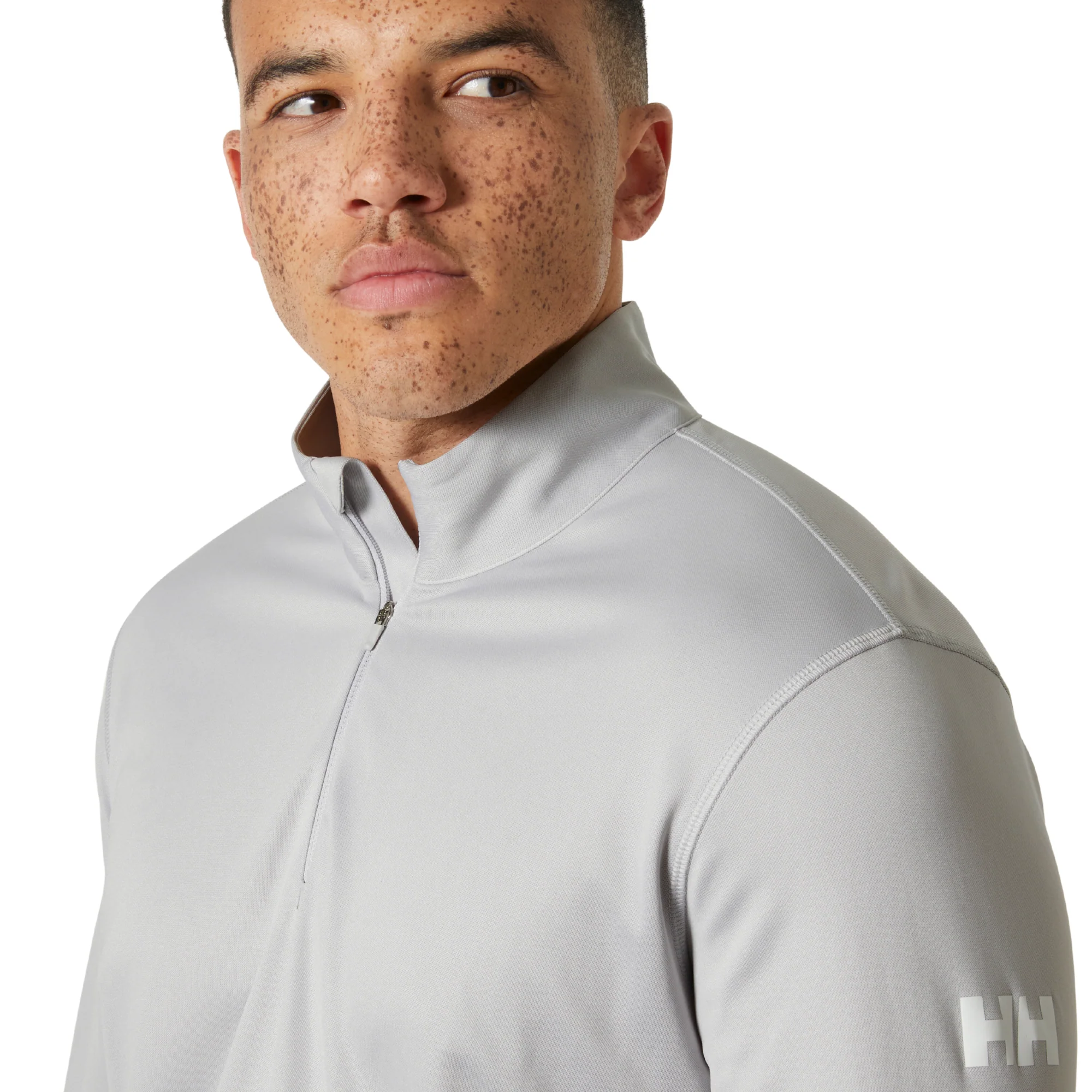 Helly Hansen Men's Tech Half Zip 2.0 UPF50 Technical Top (Grey Fog) - Image 3