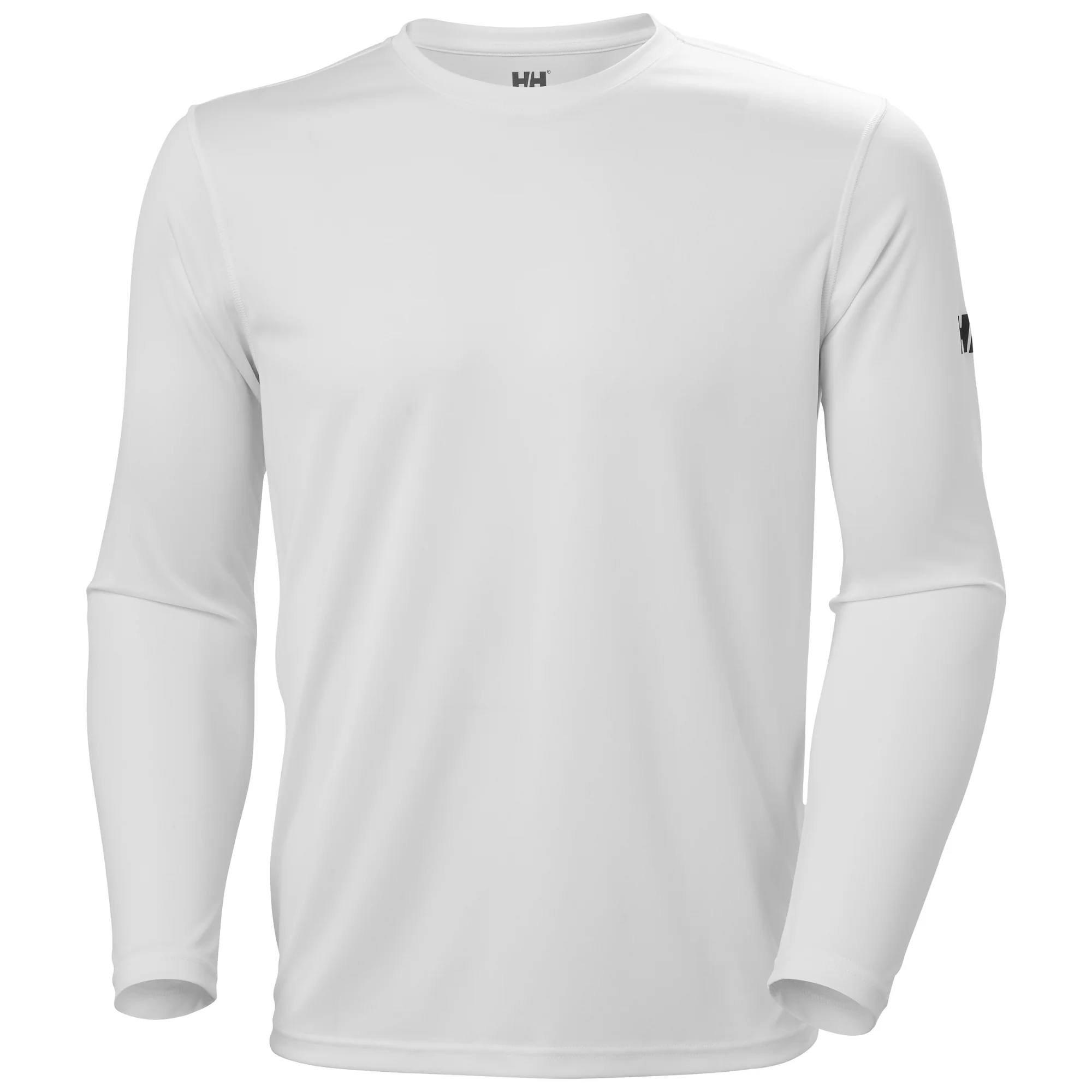 Helly Hansen Men's Tech Crew Neck Long Sleeve UPF50 Technical Top 2.0 (White) - Image 4