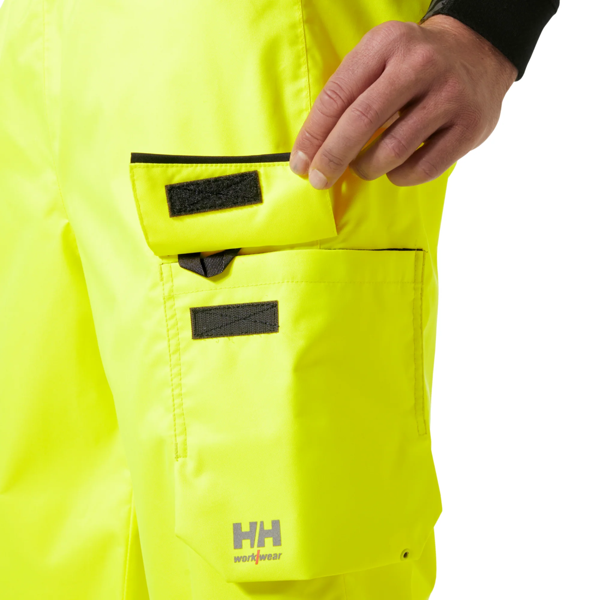 Helly Hansen Men's UC-ME Class 2 Waterproof Trousers (Hi-Vis Yellow) - Image 3