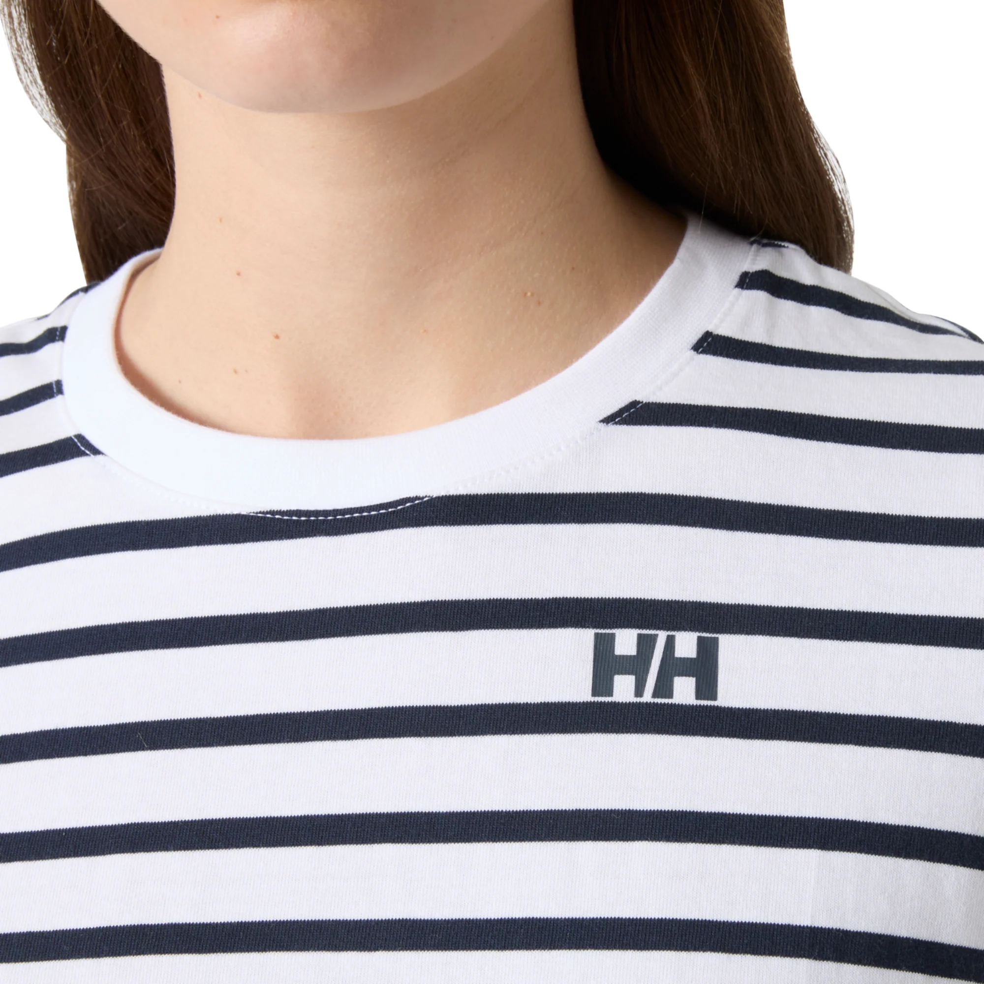 Helly Hansen Women's Core Graphic 2.0 Short Sleeve Tee (White Life Stripe) - Image 3