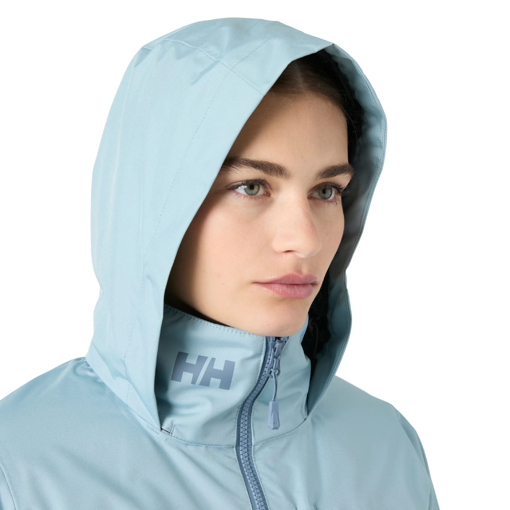 Helly Hansen Women's Crew Hooded Midlayer HT Waterproof Insulated Jacket 2.0 (Windy Blue) - Image 7