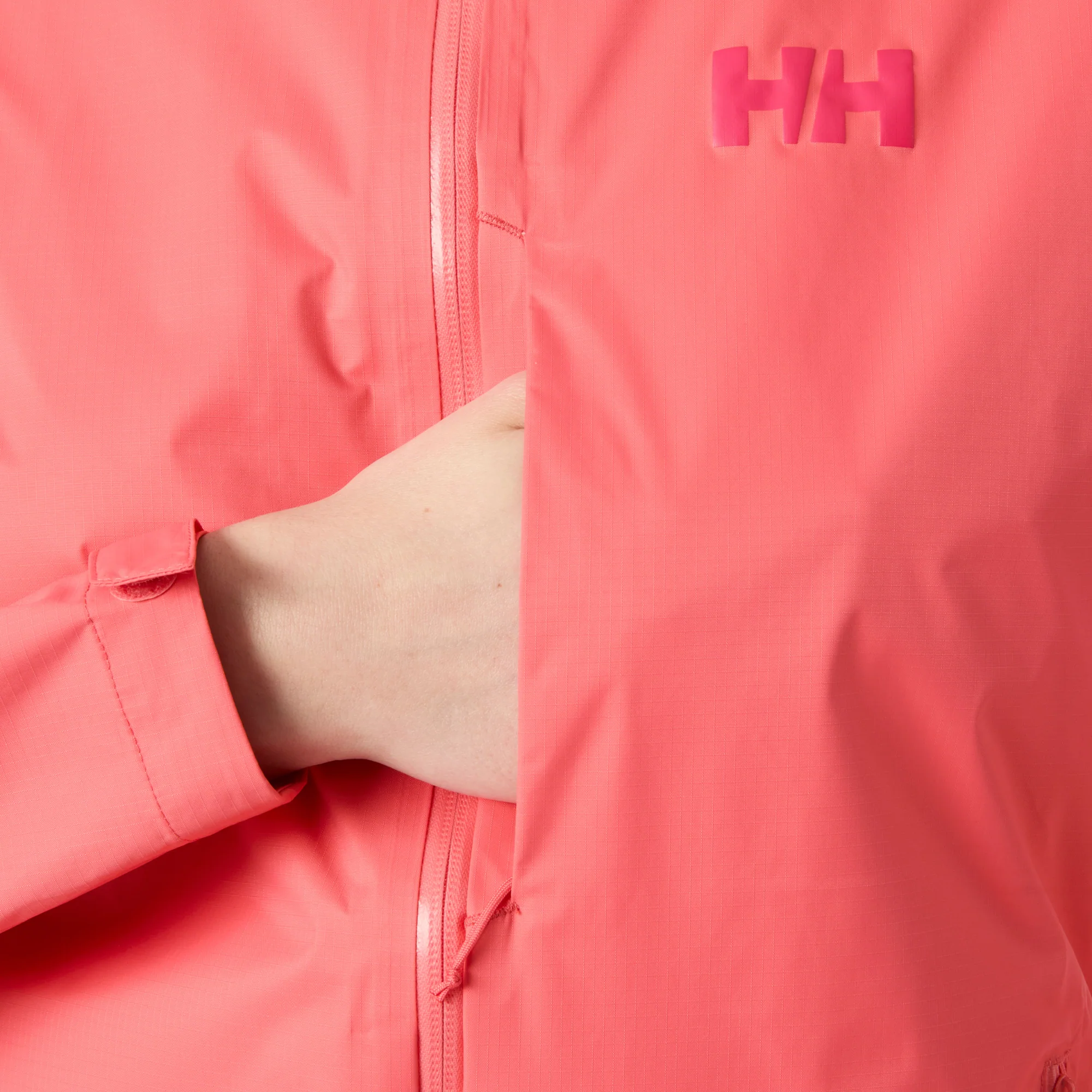 Helly Hansen Women's Loke Terra 2.5L HT Waterproof Jacket (Sunset Pink) - Image 4
