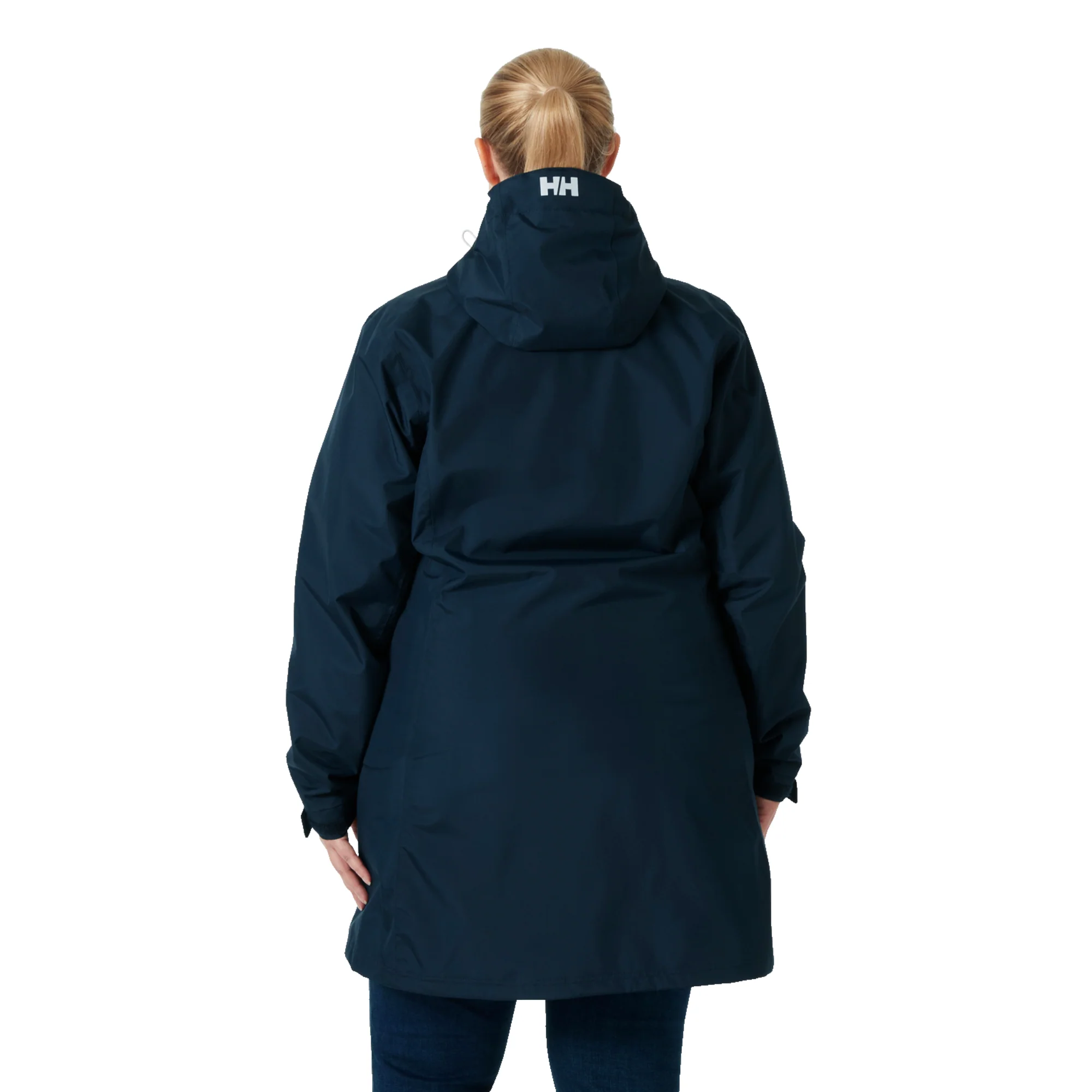 Helly Hansen Women's Long Belfast 2L HT Waterproof Parka (Navy) - Image 4