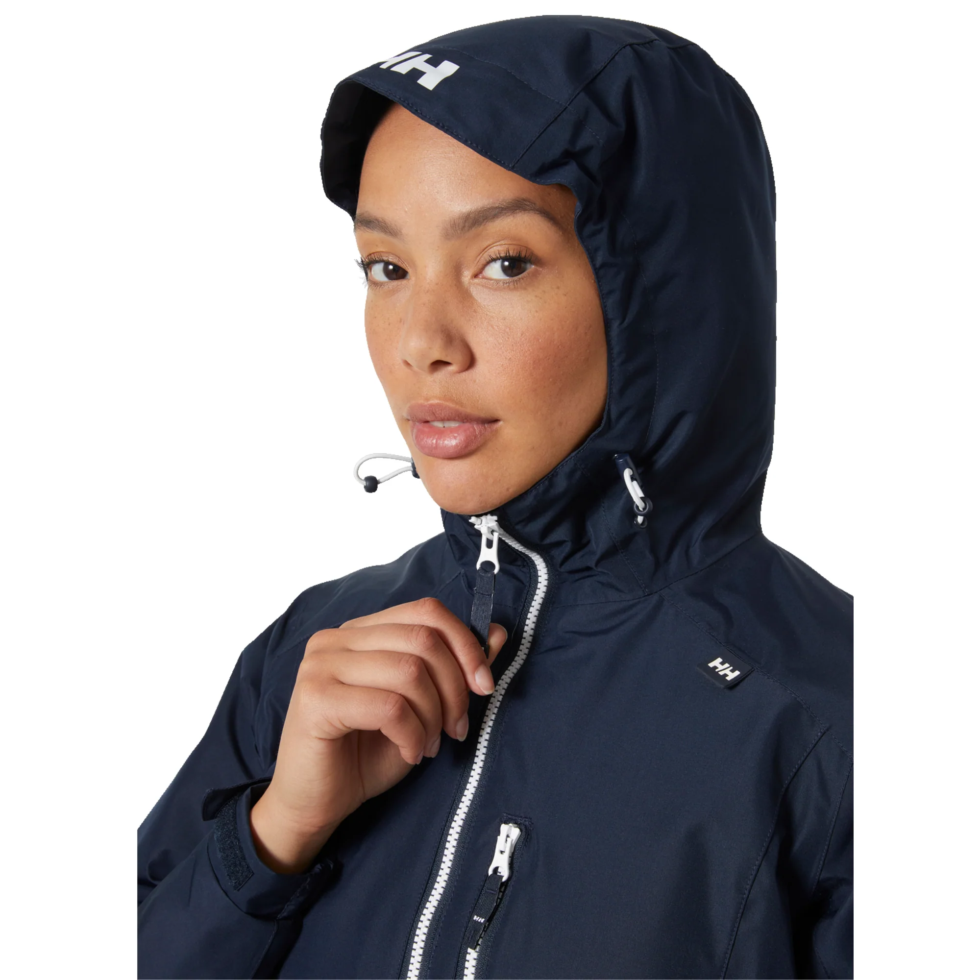 Helly Hansen Women's Long Belfast 2L HT Waterproof Parka (Navy) - Image 5