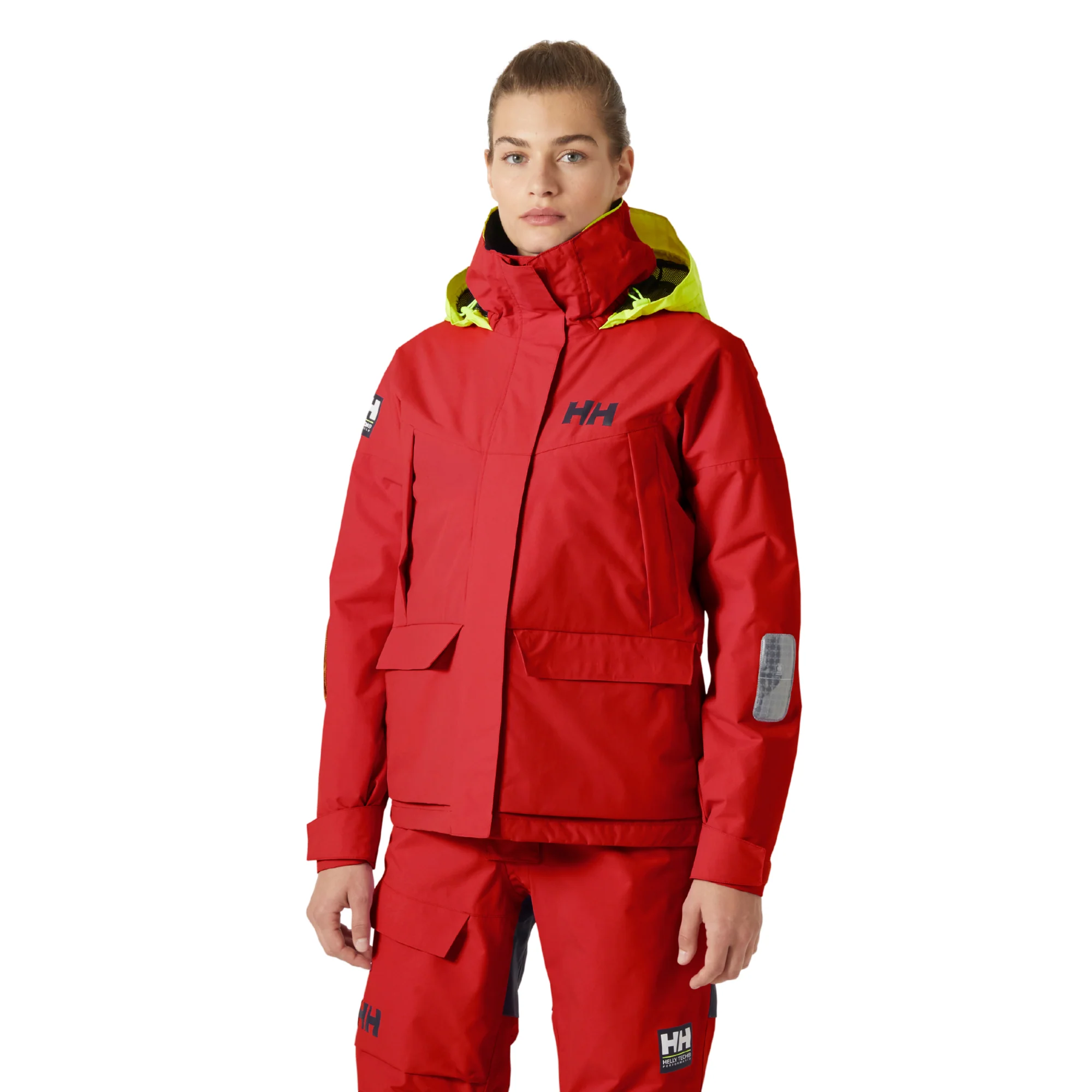 Helly Hansen Women's Pier 4.0 HT Waterproof Sailing Jacket (Alert Red)