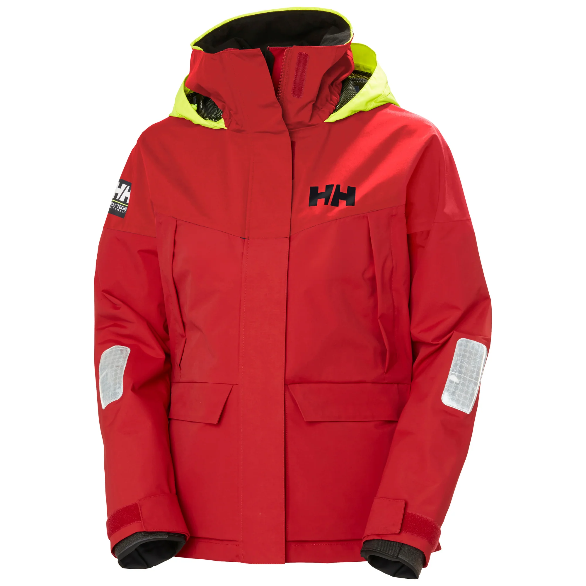 Helly Hansen Women's Pier 4.0 HT Waterproof Sailing Jacket (Alert Red) - Image 10
