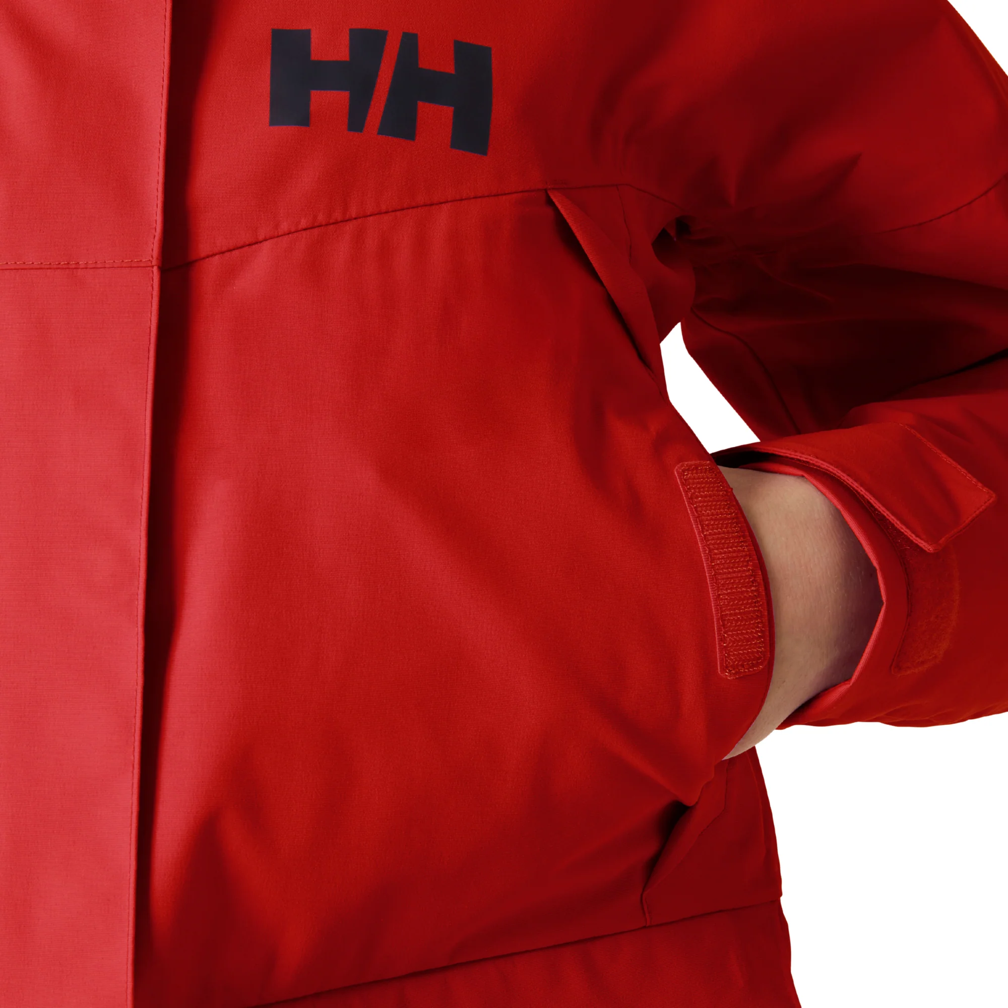 Helly Hansen Women's Pier 4.0 HT Waterproof Sailing Jacket (Alert Red) - Image 6