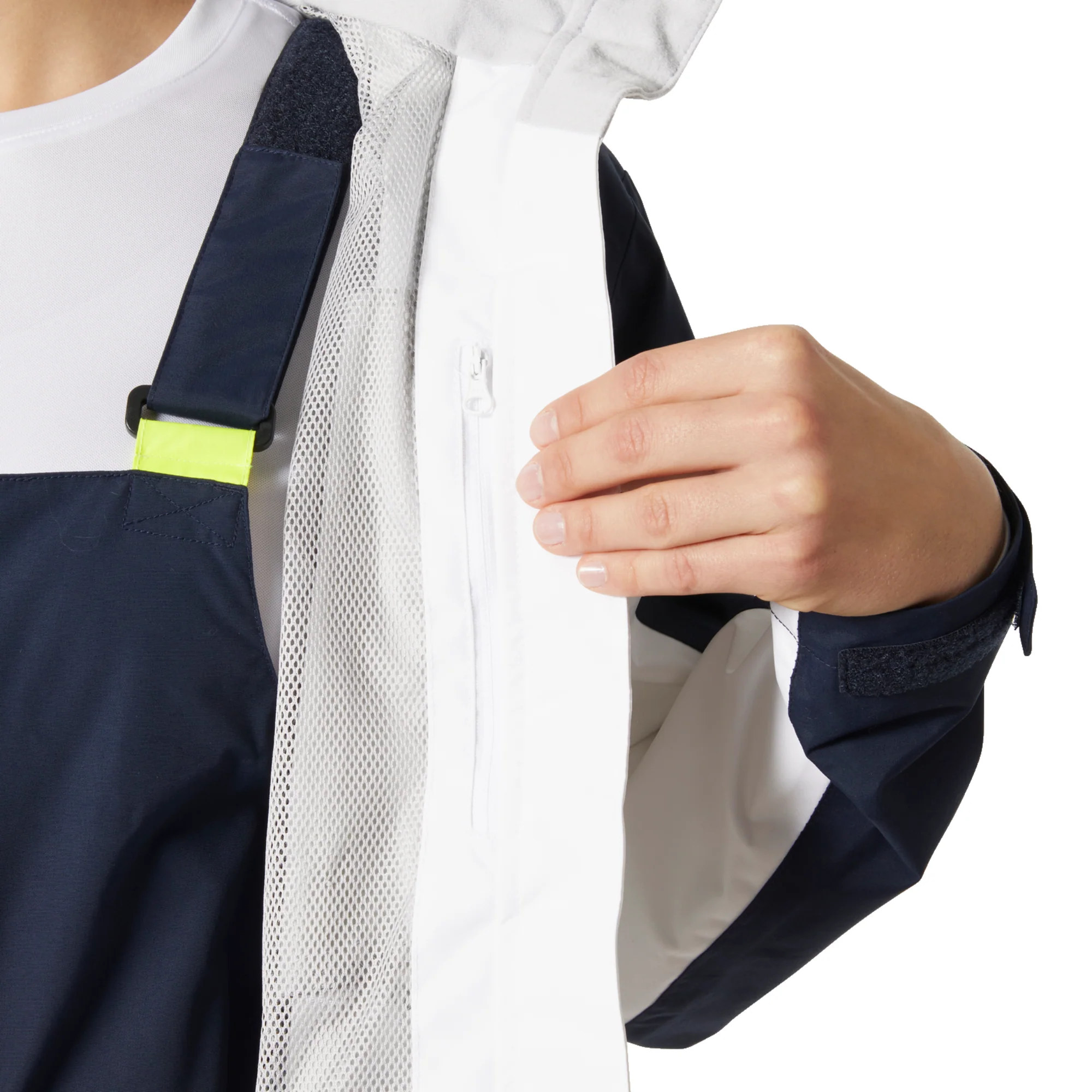 Helly Hansen Women's Quayside Waterproof Sailing Jacket (White) - Image 4