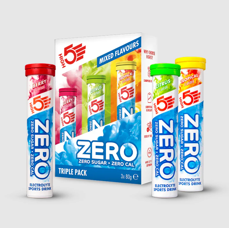 High 5 Zero Electrolyte Drink Triple Pack (Berry/Citrus/Tropical)