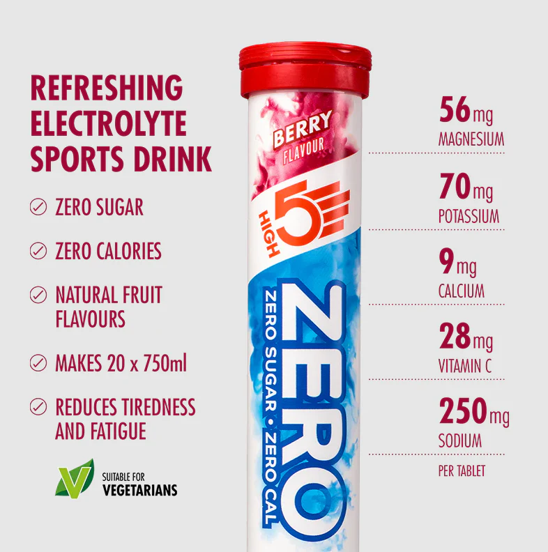 High 5 Zero Electrolyte Drink Triple Pack (Berry/Citrus/Tropical) - Image 2