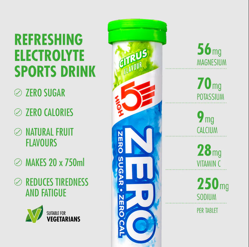 High 5 Zero Electrolyte Drink Triple Pack (Berry/Citrus/Tropical) - Image 3