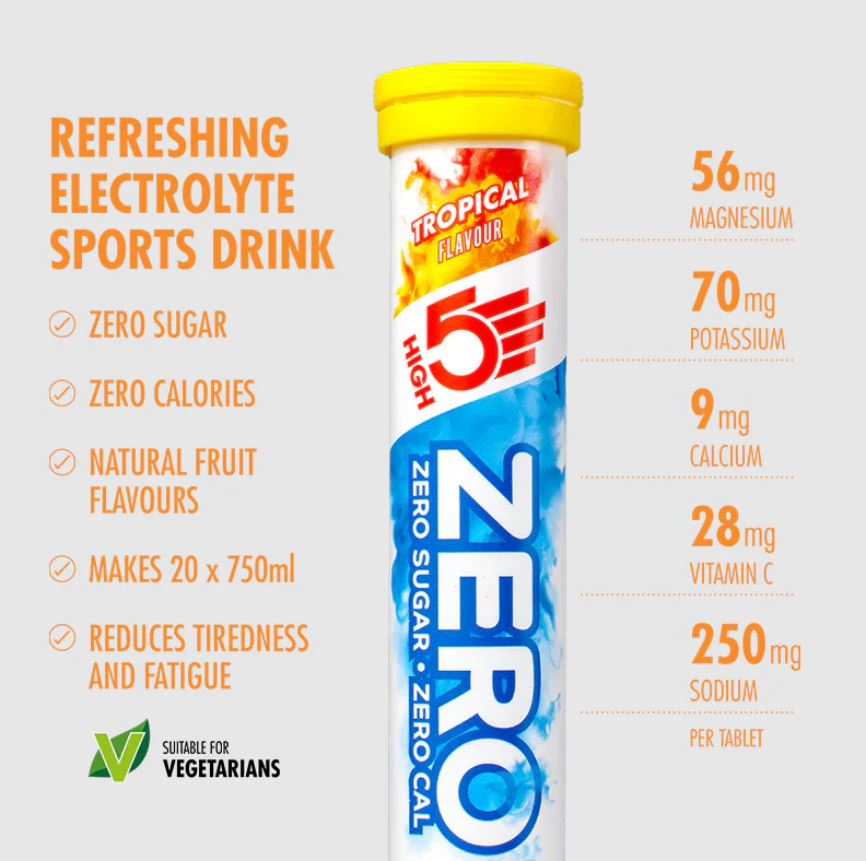 High 5 Zero Electrolyte Drink Triple Pack (Berry/Citrus/Tropical) - Image 4