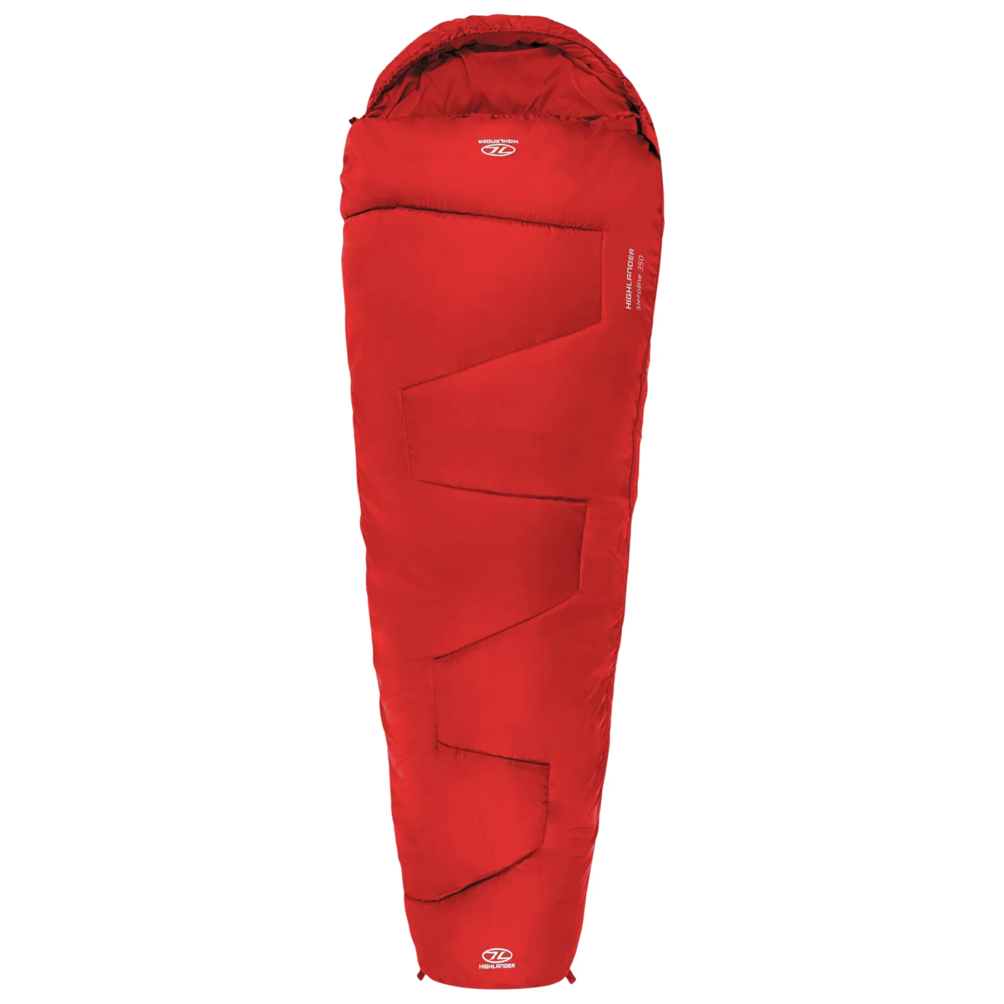 Highlander Sleepline 350 +5°C/+3°C Sleeping Bag (Red) - Image 2