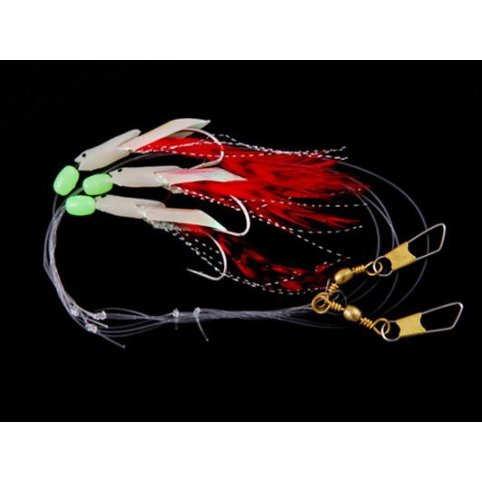 Gowen & Bradshaw Connemara Saltwater 3 Hook Rig (Hokkai Red)(Size 2/0) - Image 2