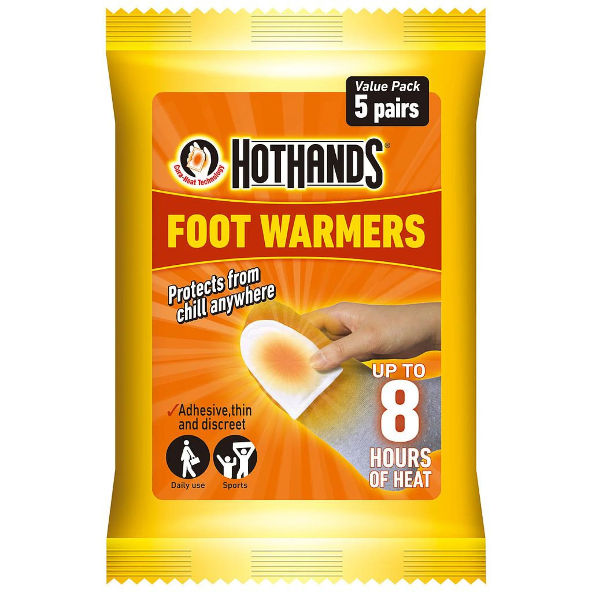 HotHands Air Activated Foot Warmers (5 Pairs Per Pack)