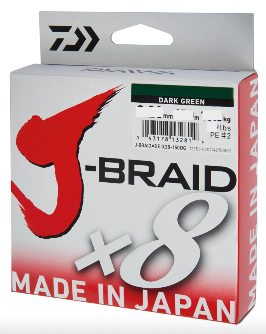 Daiwa J-Braid X8 (58lbs/0.28mm/300m)(Multicolour)