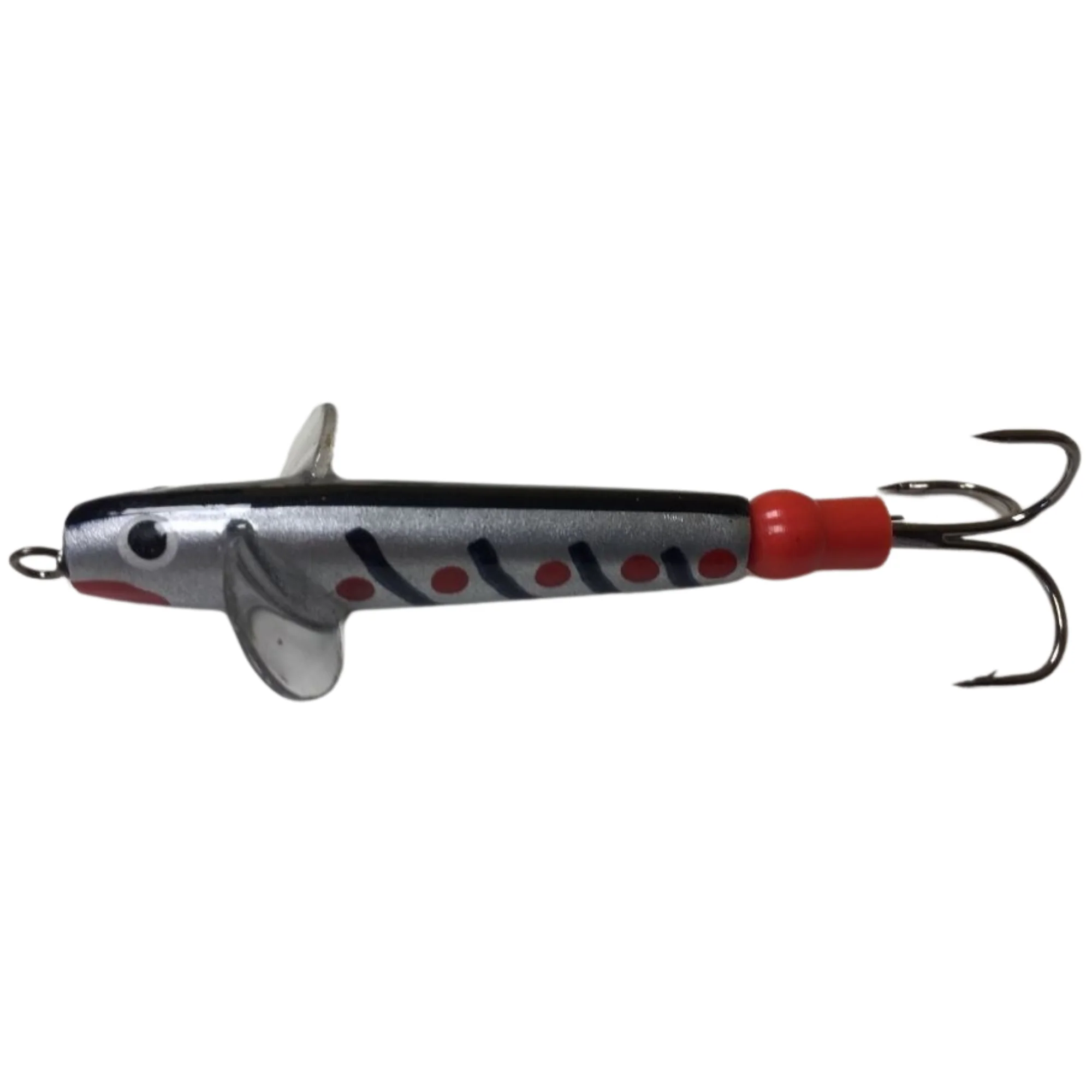 The JC Bait Minnow Lure (Size: 1.5in)(Silver/Black Stripes) - Image 2