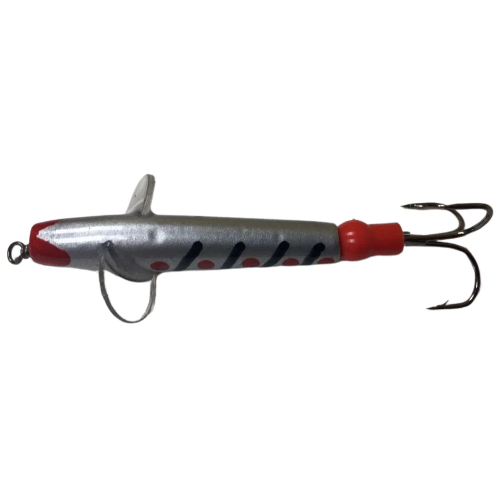 The JC Bait Minnow Lure (Size: 1.5in)(Silver/Black Stripes) - Image 3