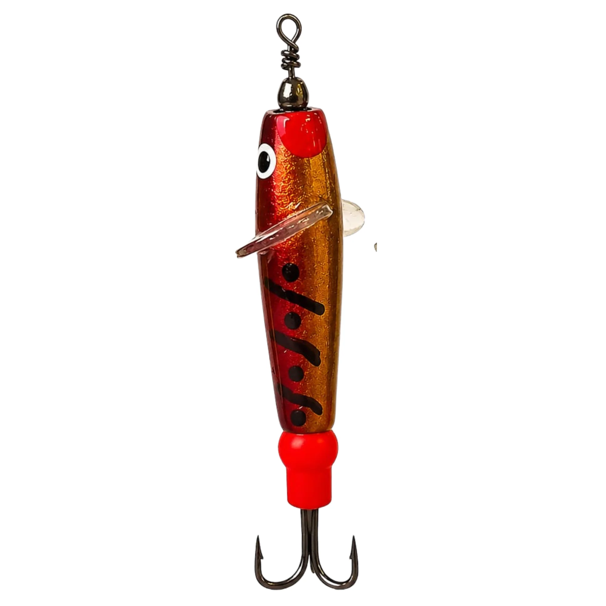The JC Bait Minnow Lure (1.75in)(Red/Gold)
