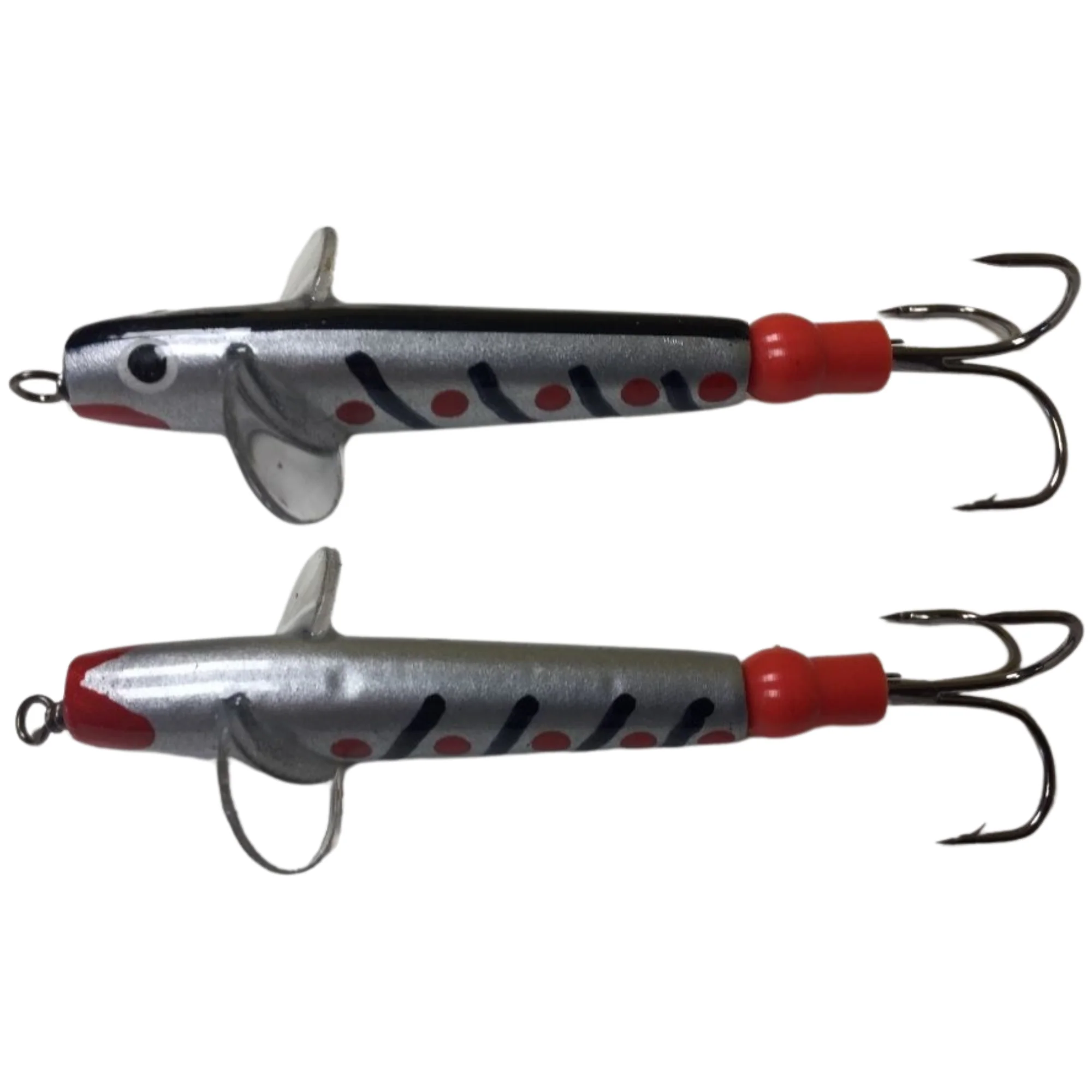 The JC Bait Minnow Lure (Size: 2.5in)(Silver/Black Stripes) - Image 4