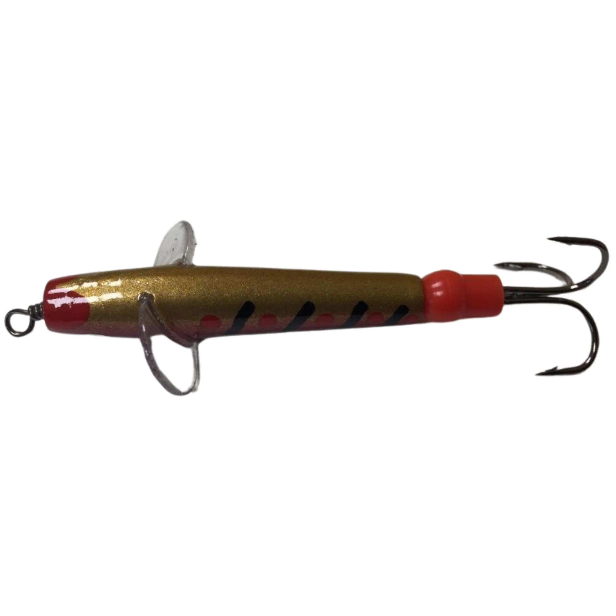 The JC Bait Minnow Lure (Size: 2.5in)(Red/Gold) - Image 3