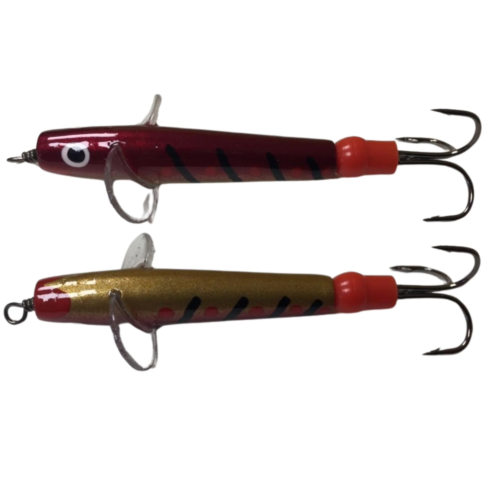 The JC Bait Minnow Lure (Size: 2.5in)(Red/Gold) - Image 4