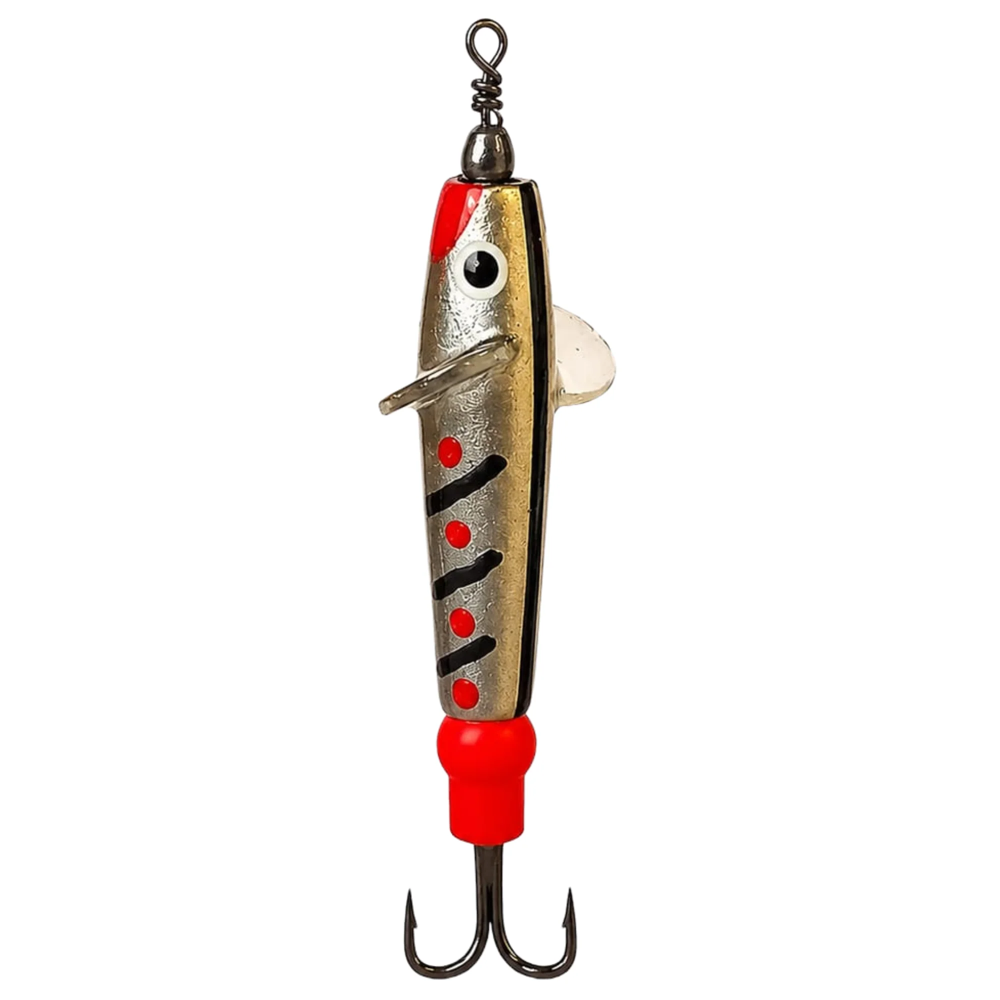 The JC Bait Minnow Lure (Size: 2in)(Silver/Black Stripes)