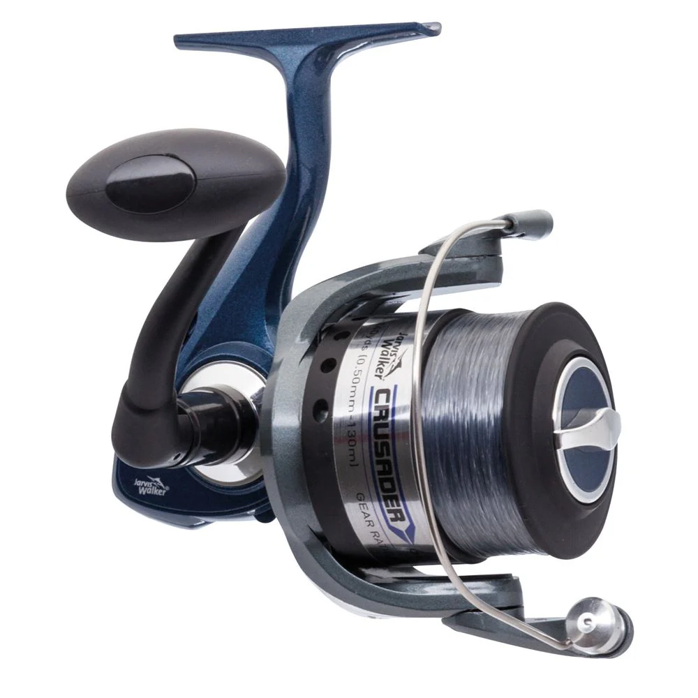 Jarvis Walker Crusader Front Drag Spinning Reel + Line (6000)