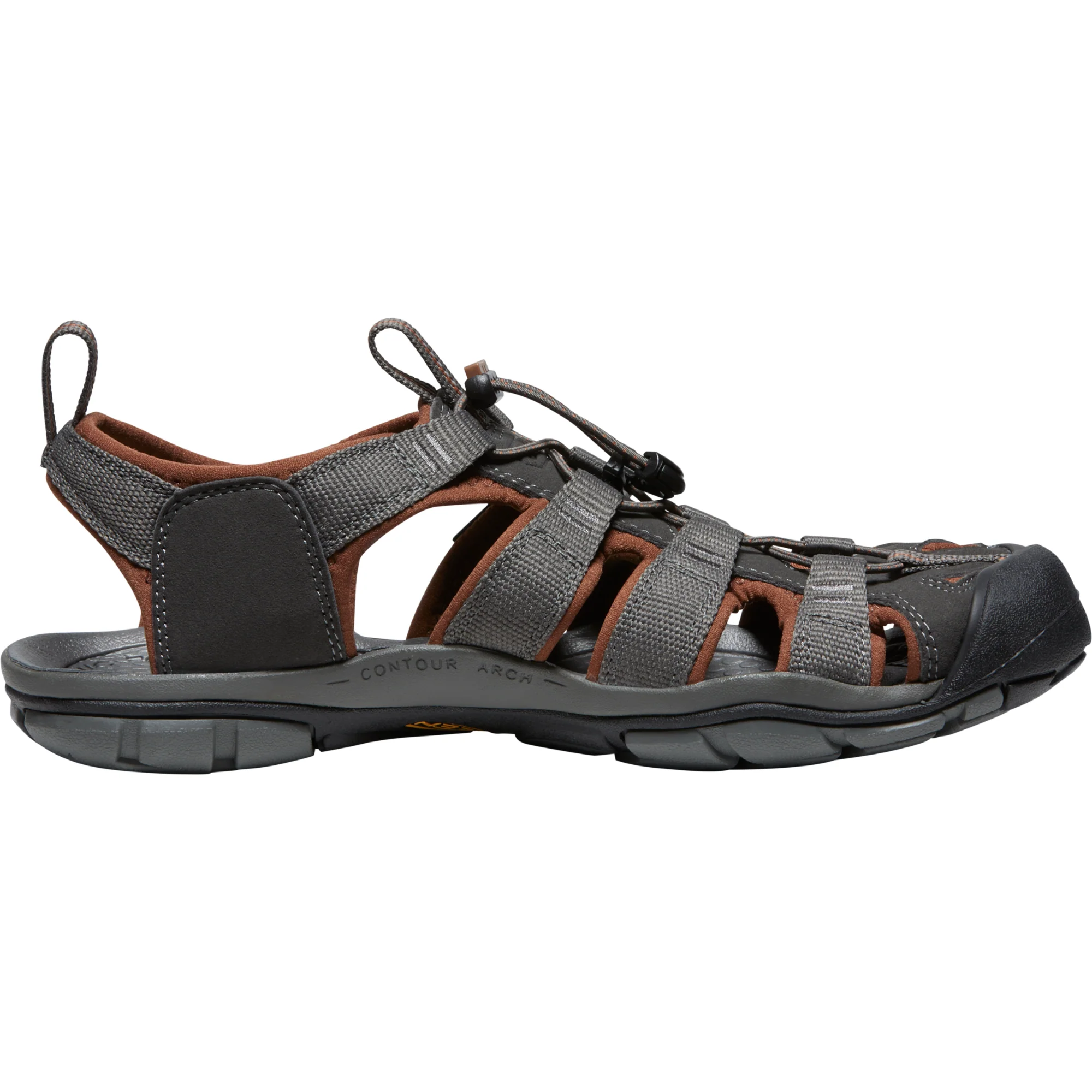 Keen Men's Clearwater CNX Closed Toe Sandals (Raven/Tortoise Shell) - Image 2