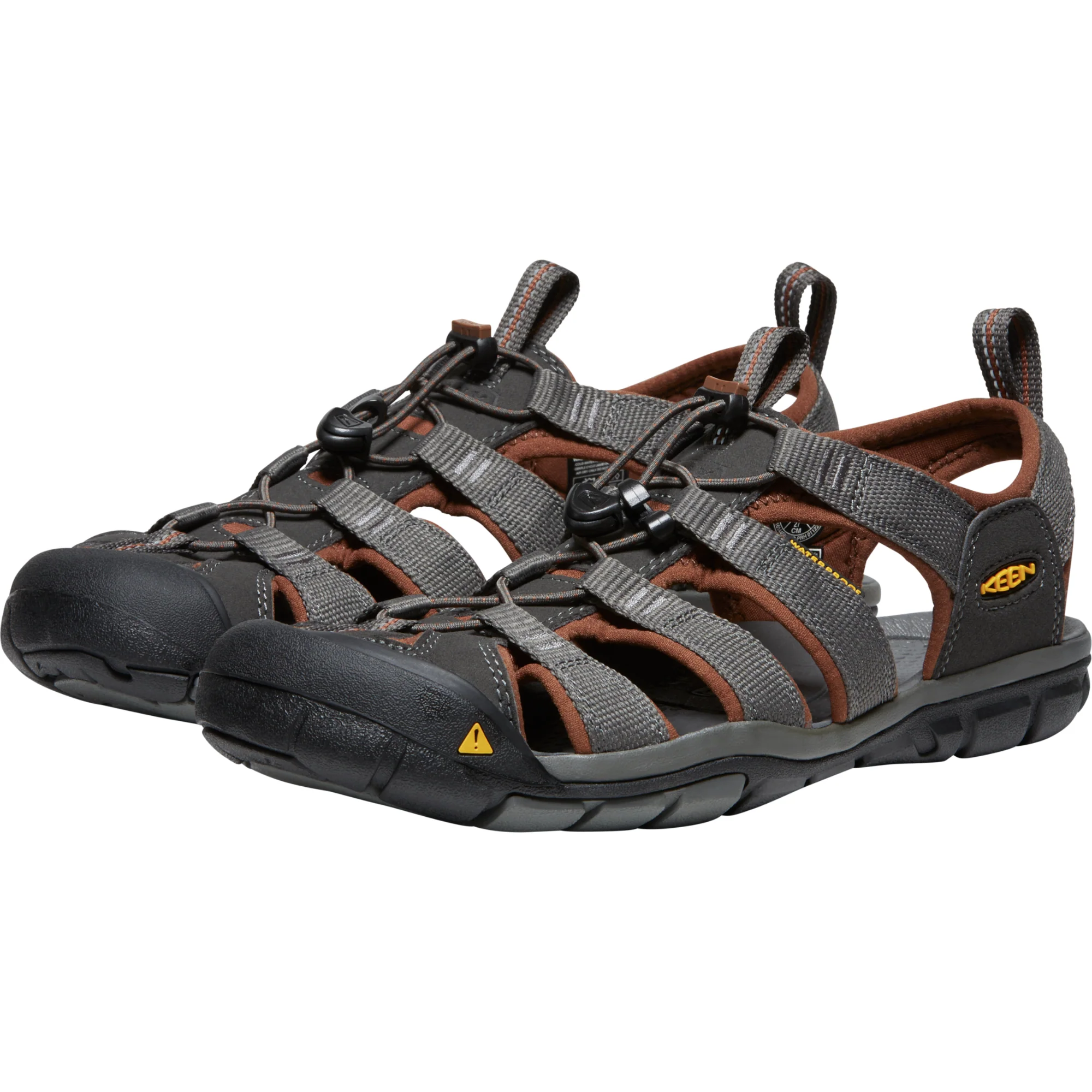 Keen Men's Clearwater CNX Closed Toe Sandals (Raven/Tortoise Shell) - Image 3