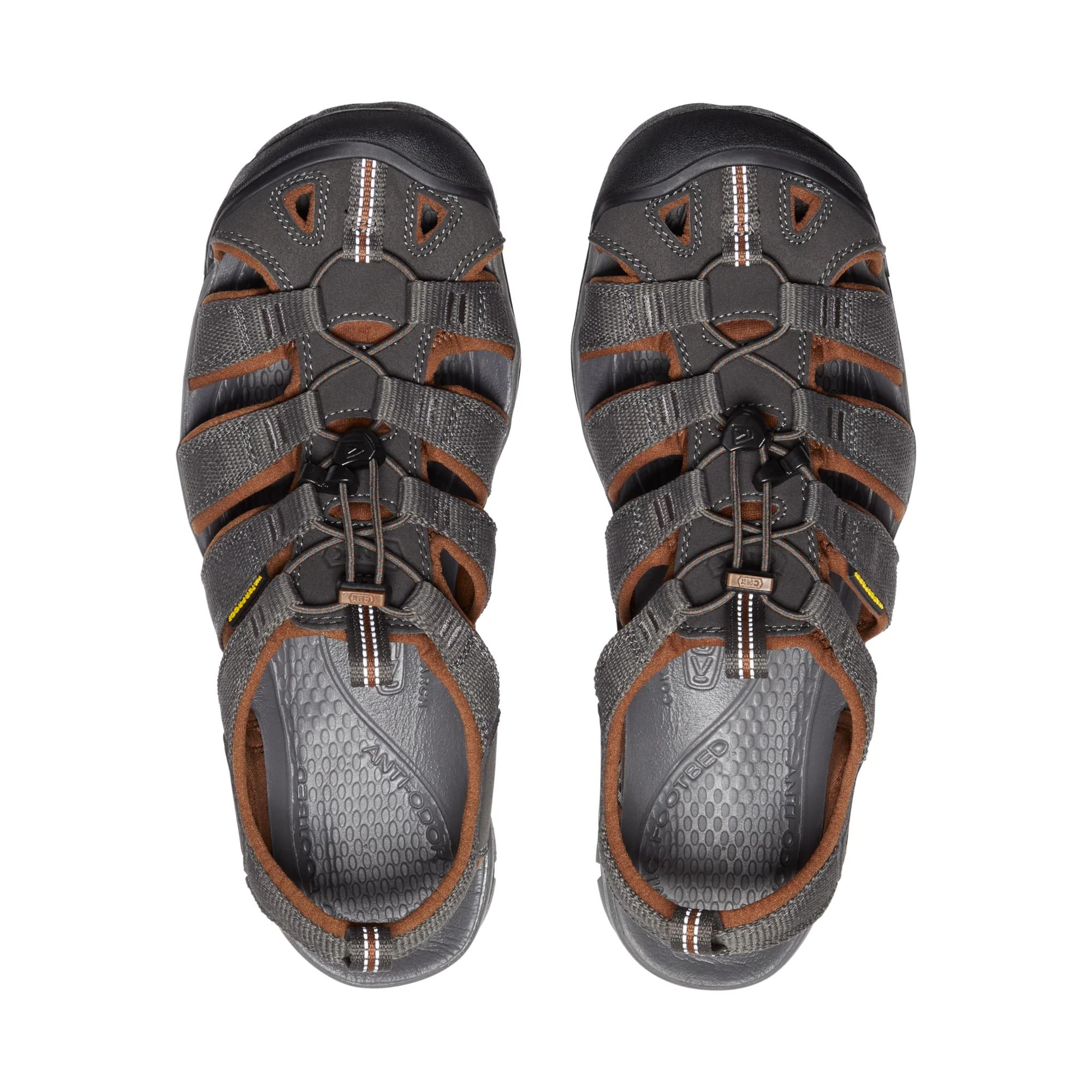 Keen Men's Clearwater CNX Closed Toe Sandals (Raven/Tortoise Shell) - Image 5